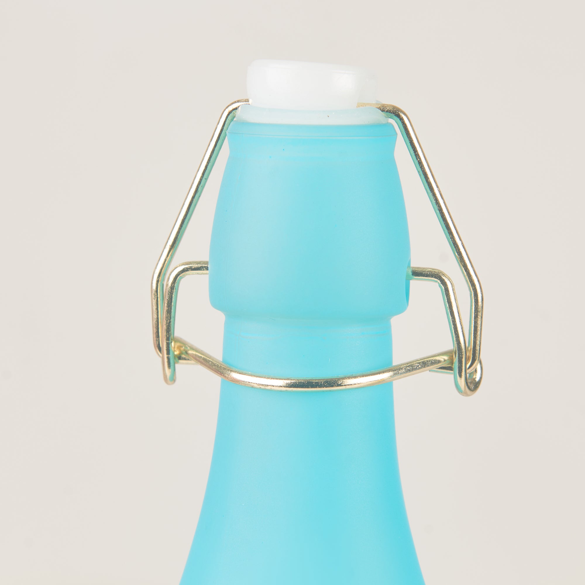 Good Life Glass Frosted Bottle 1 Ltr in Blue Colour