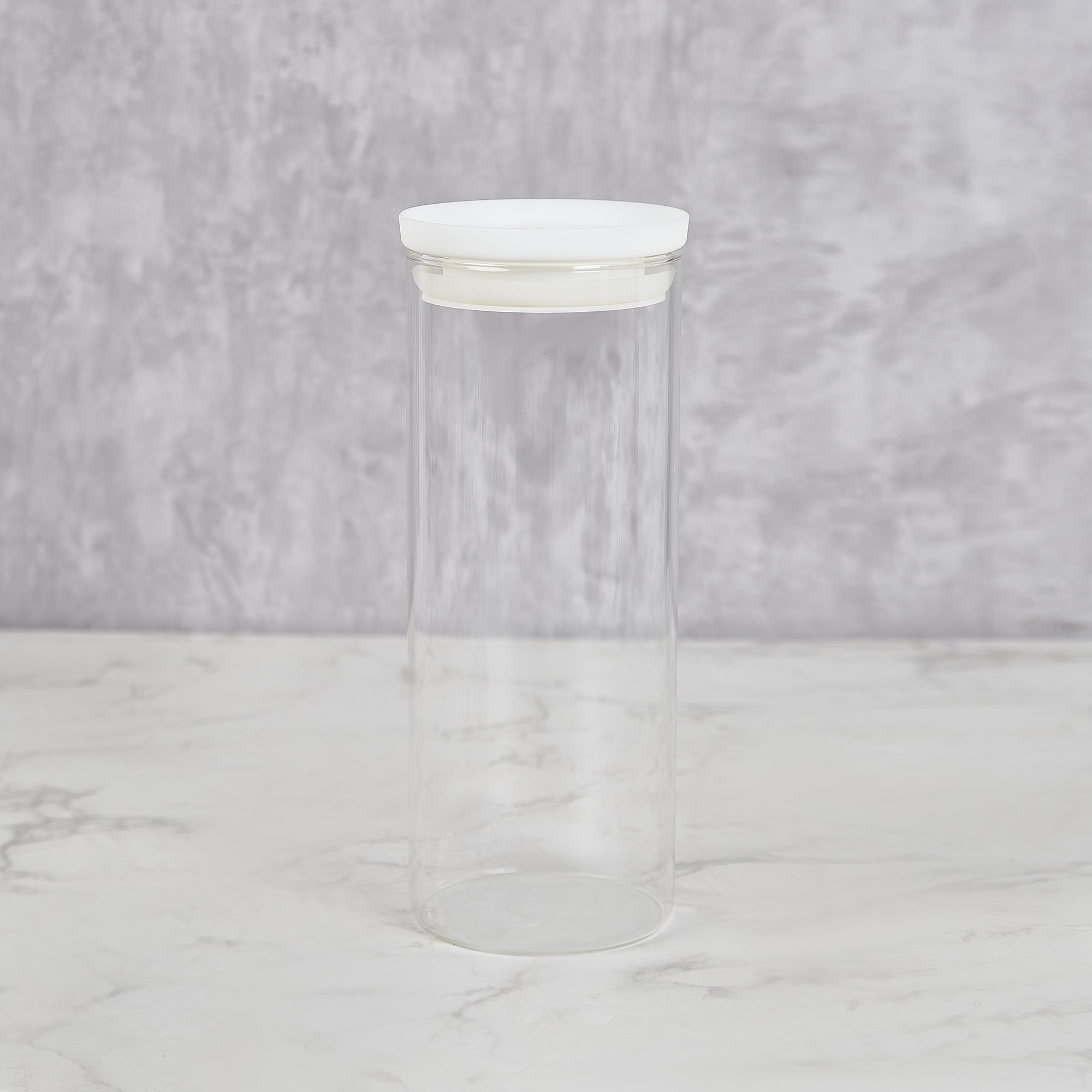 Fiesta Borosilicate Glass Pantry Storage Jar Set of 5 in Clear Colour