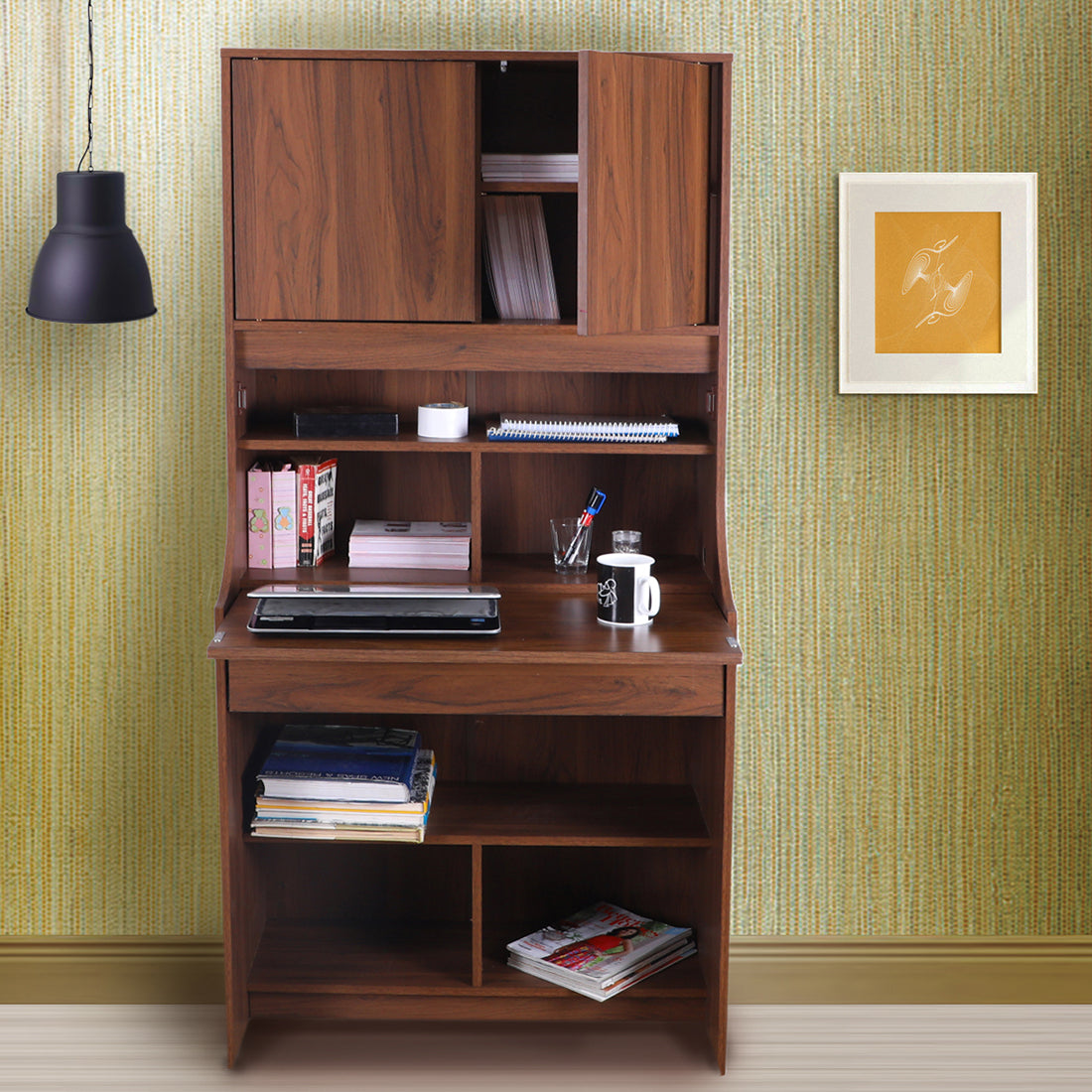 Flicker Study Table in Wenge Colour