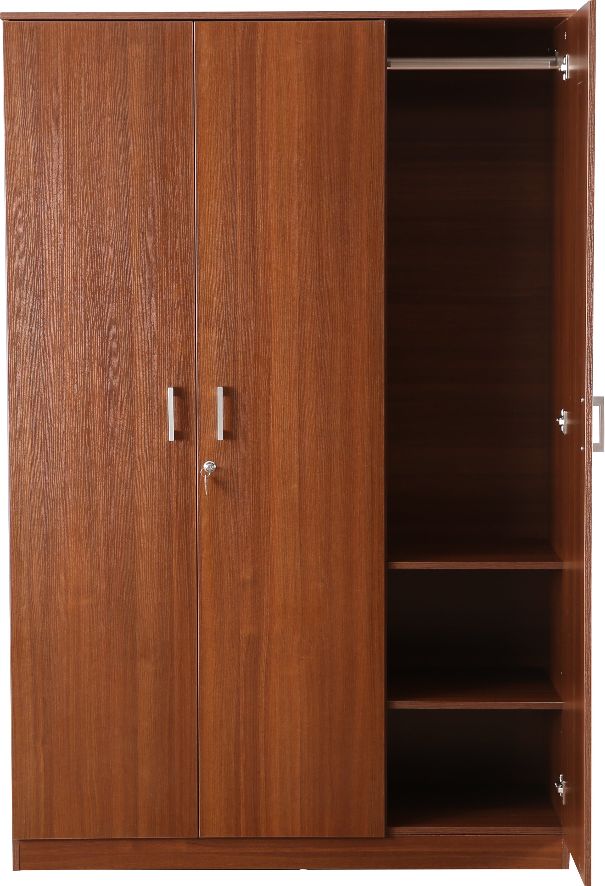 Premier 3 door wardrobe in Walnut Colour