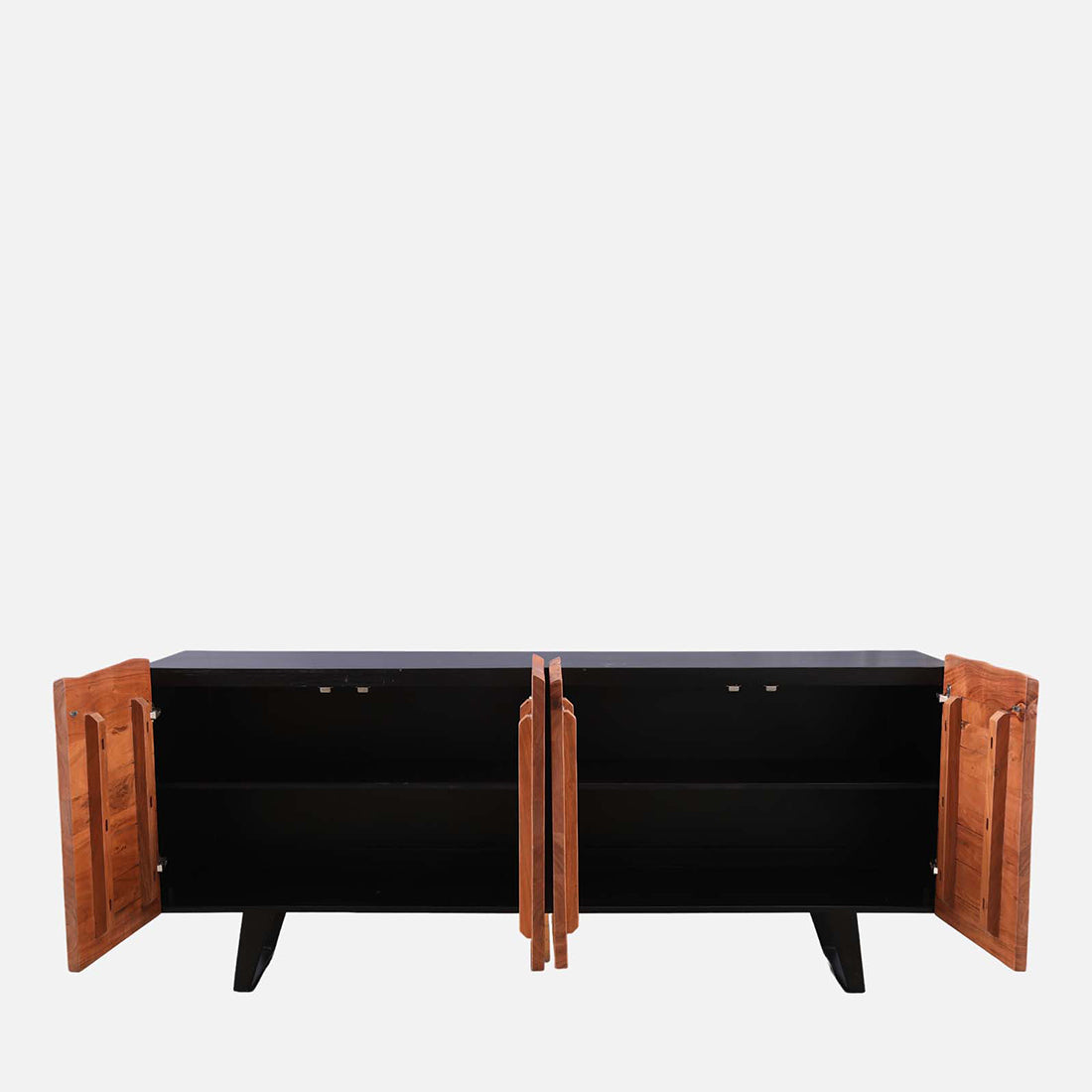 Arduous Acacia Wood Four Door Sideboard in Natural Colour