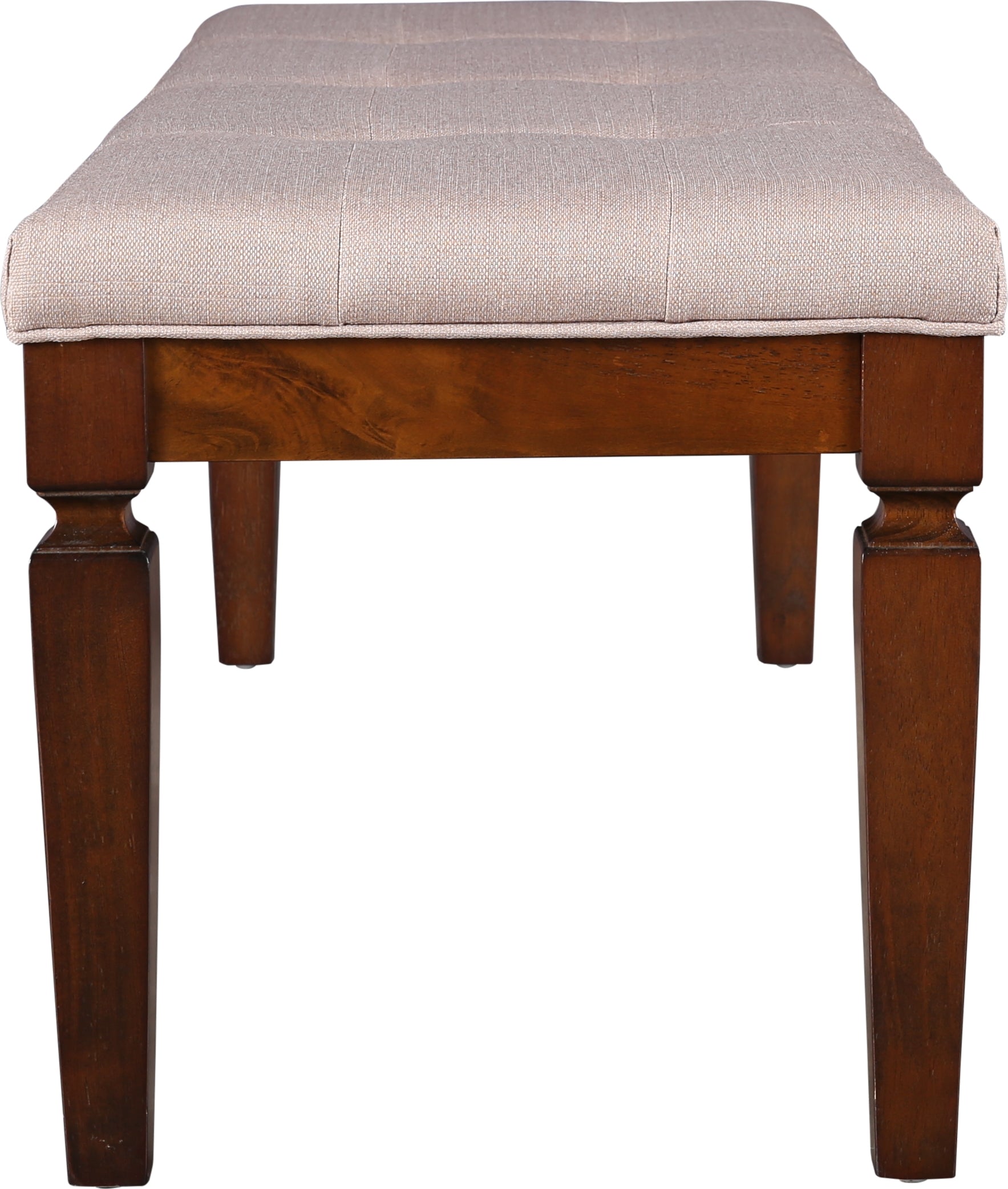Bliss Marble Top 6 Seater Set with Bench with Inlay in Beige Colour