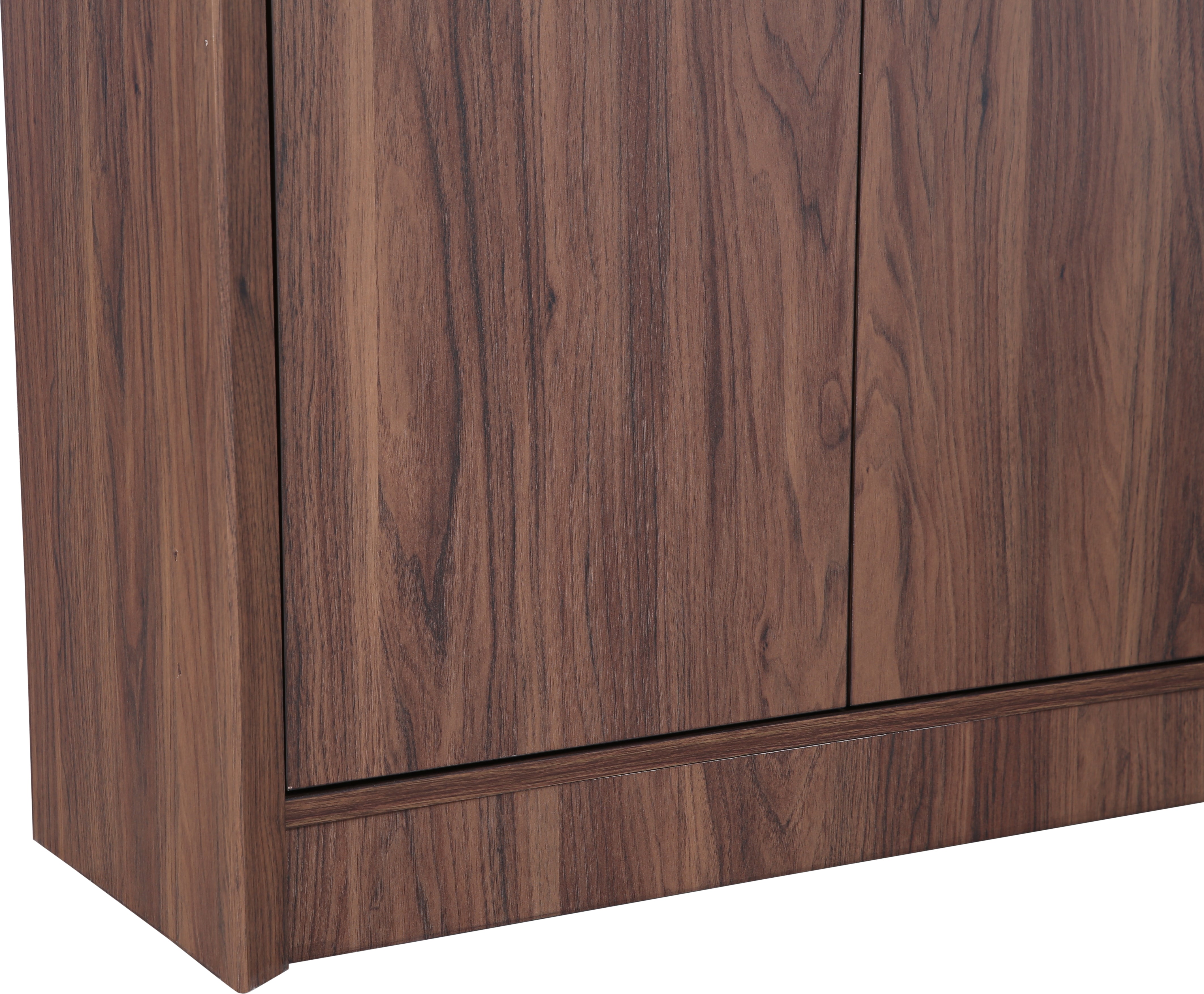 Stark Engineered Wood Open Book Case in Walnut Colour