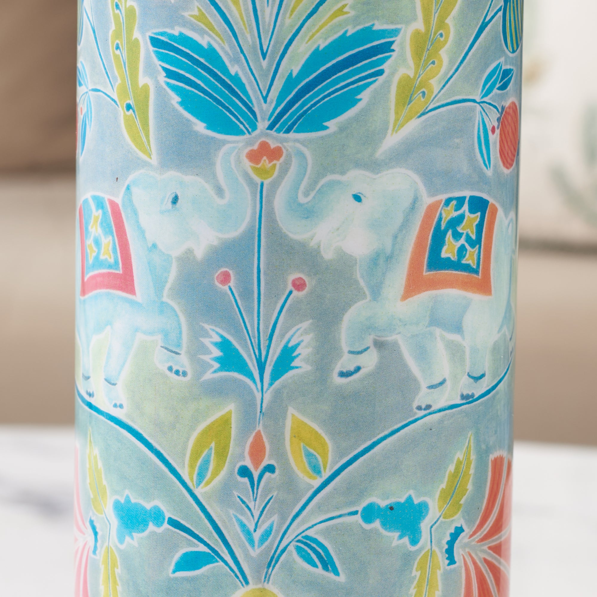Anar Glossy Printed Copper Bottle 500ml in Multi Colour