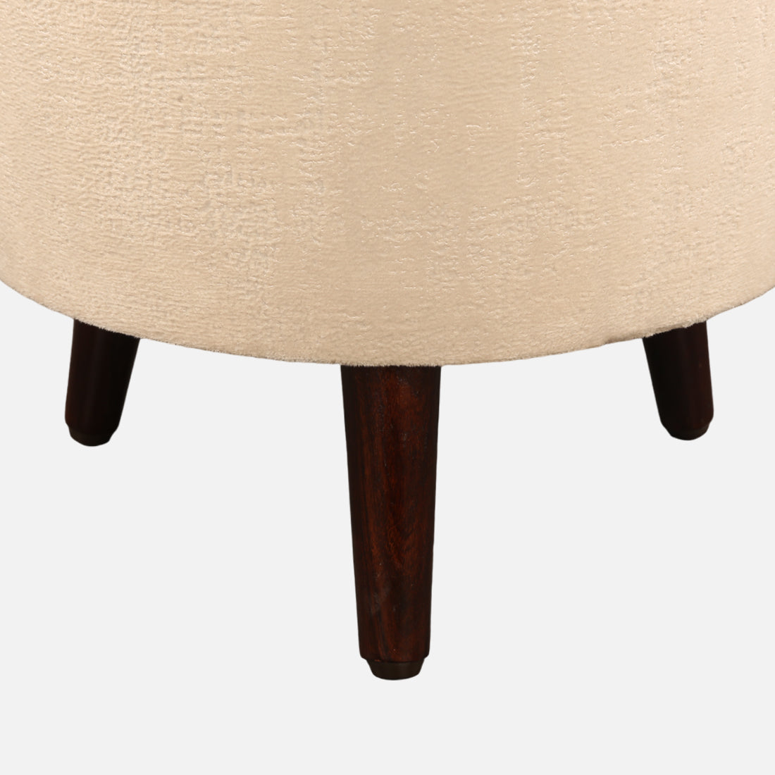 Ordhid Fabric Ottomans in Peach Colour