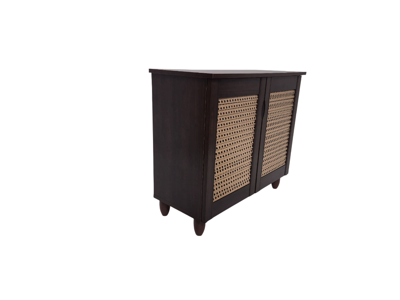 Kaira 2 Door Shoe Rack in Wenge Colour