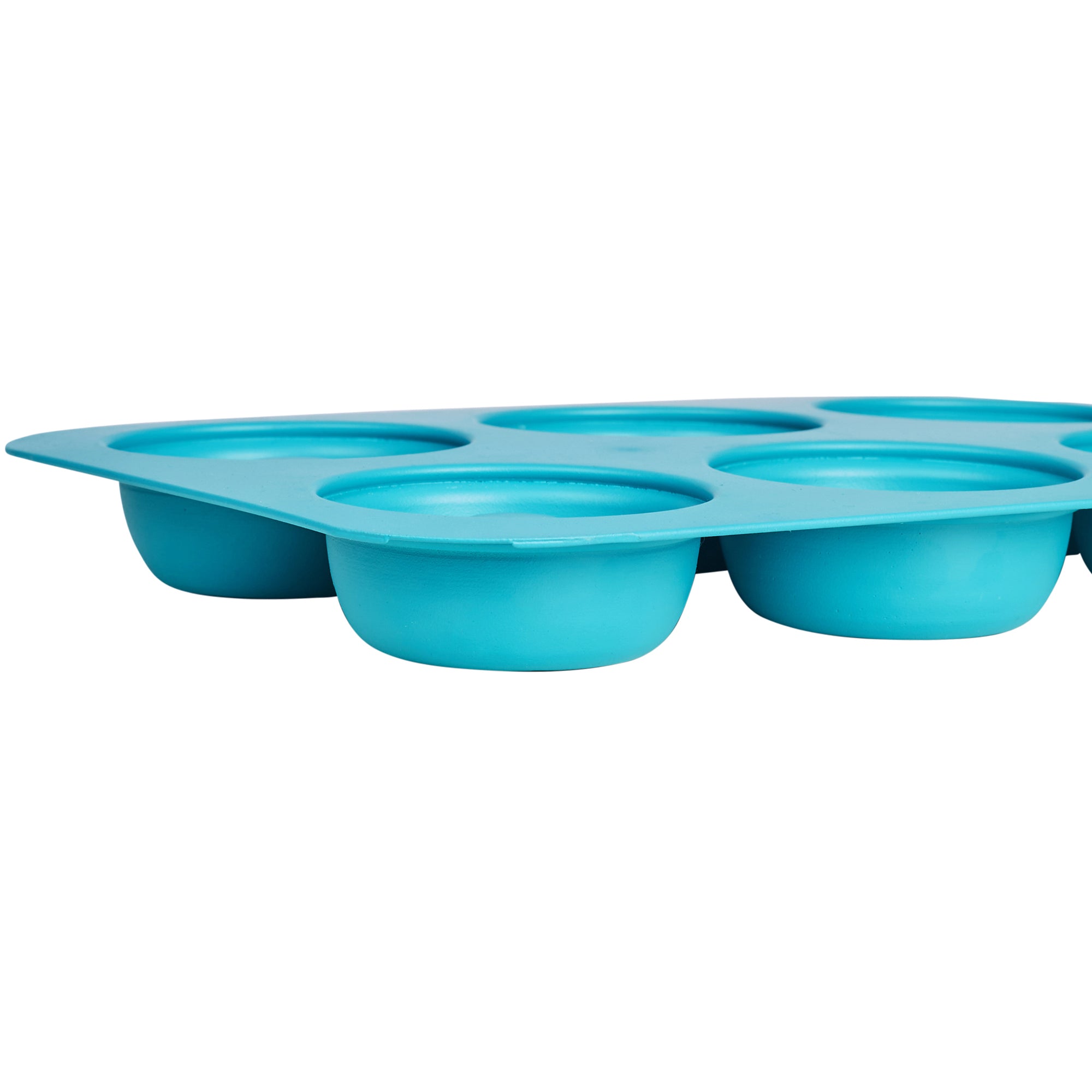 Bakelicious Aluminium 6 Cavity Donut Tray in Teal Colour