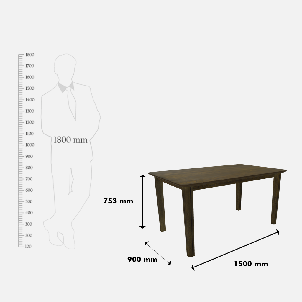Luster 6 seater Dining Table