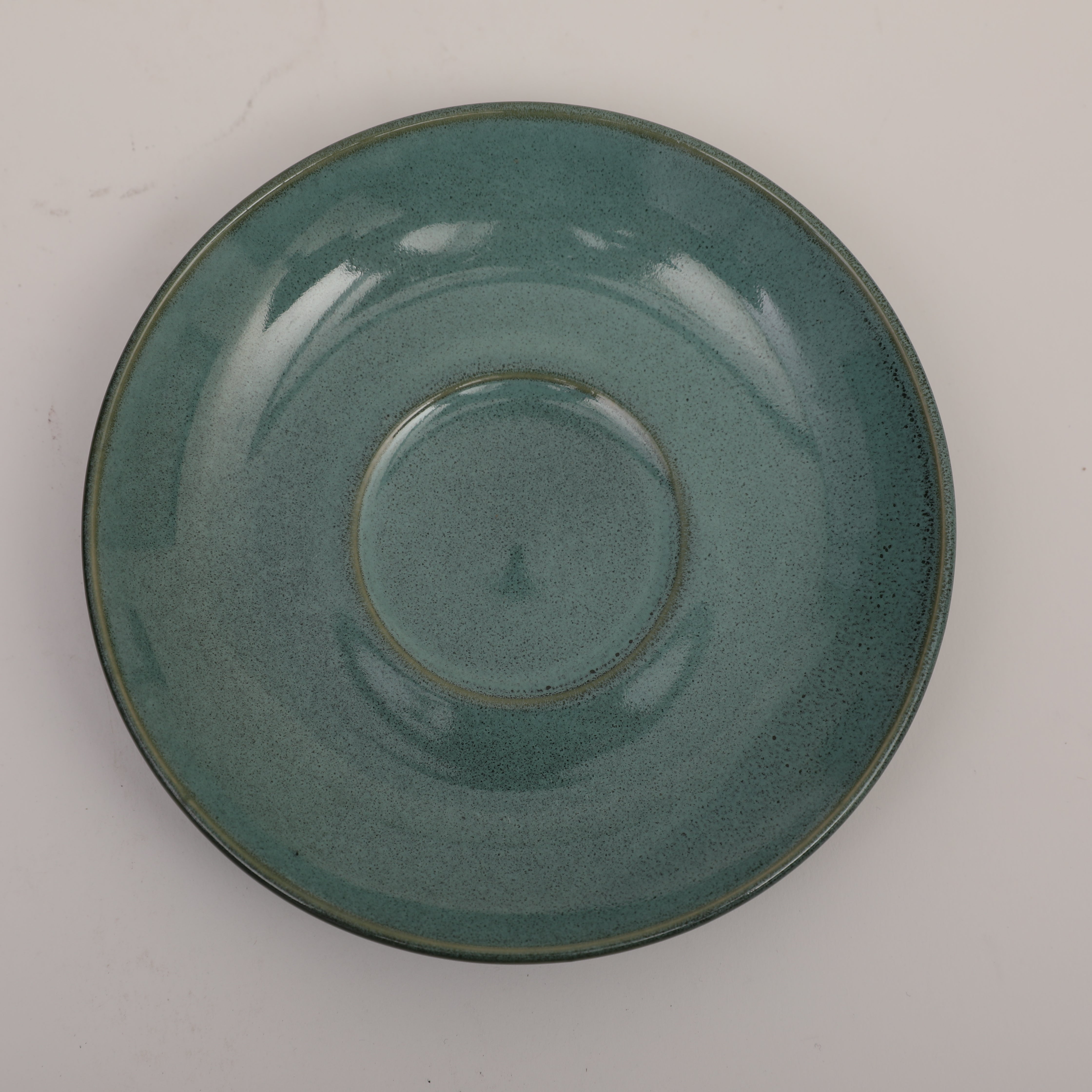 Living Essence Earl Cup & Saucer Set of 4 Pcs in Sea Green Colour