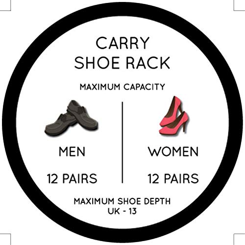 Carry Engineered Wood Shoe Rack in Wenge Colour