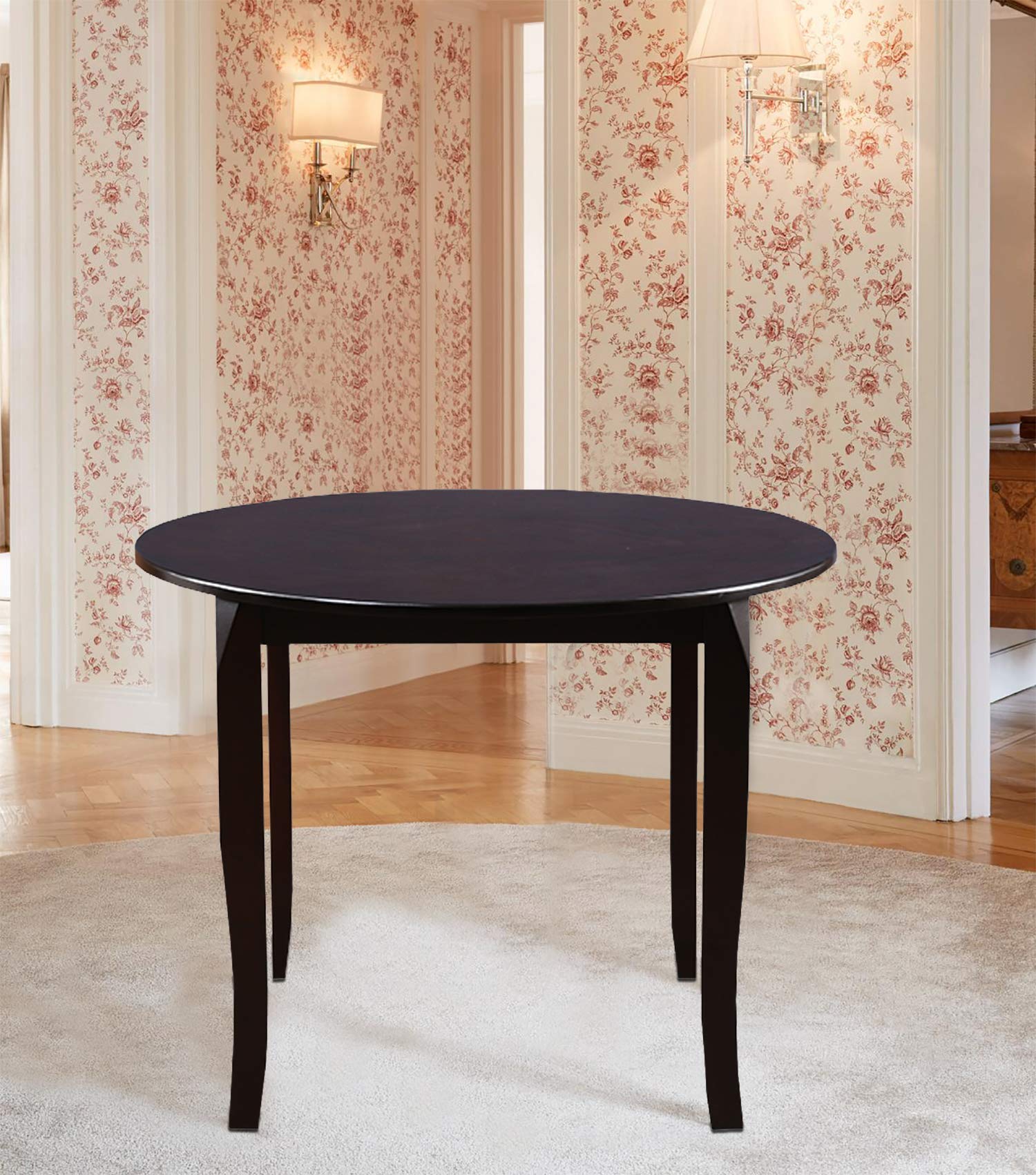 Cardiff Rubber Wood Four Seater Dining Table in Expresso Colour