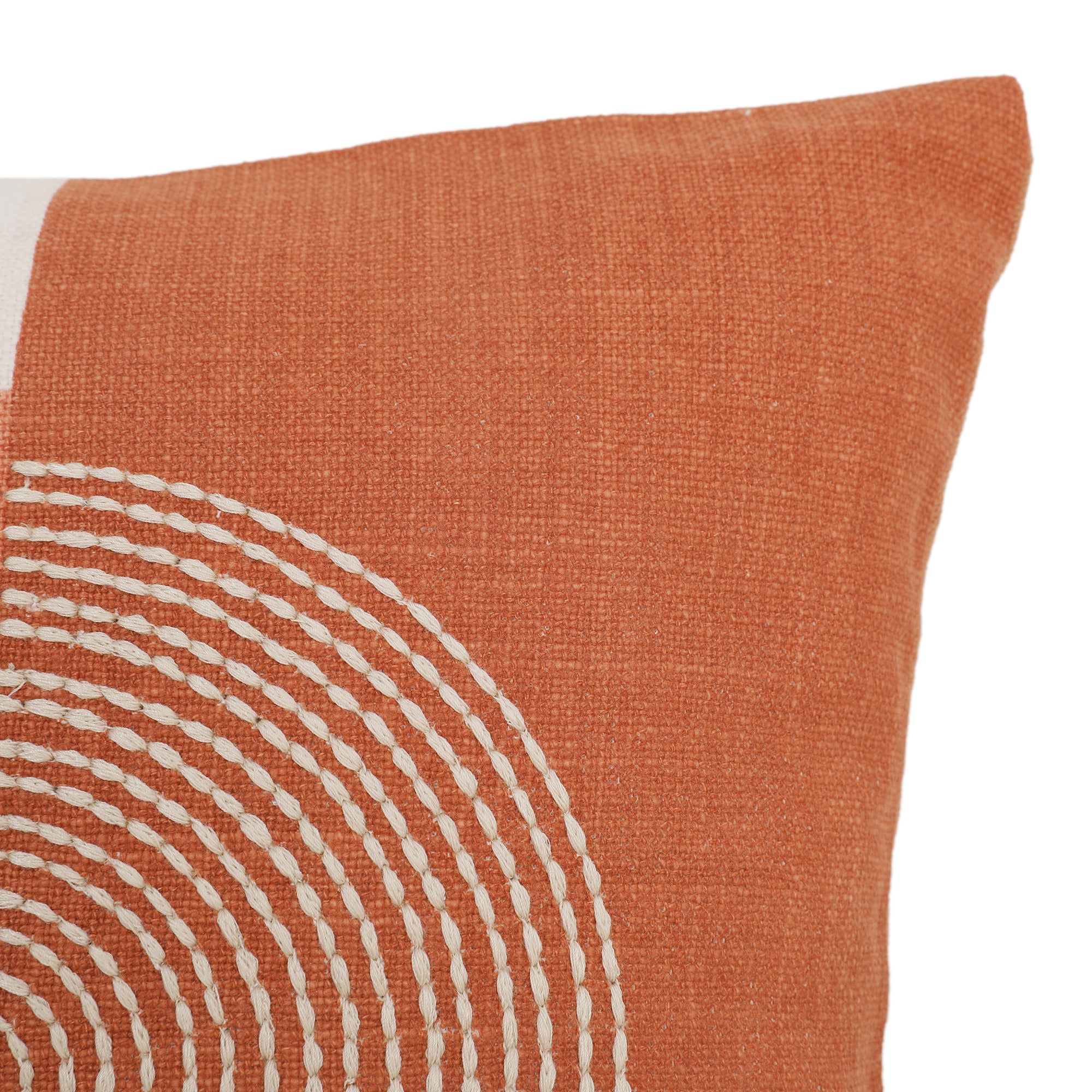 Modern Chic Cushion Cover Rust/Off White, 30X30cm