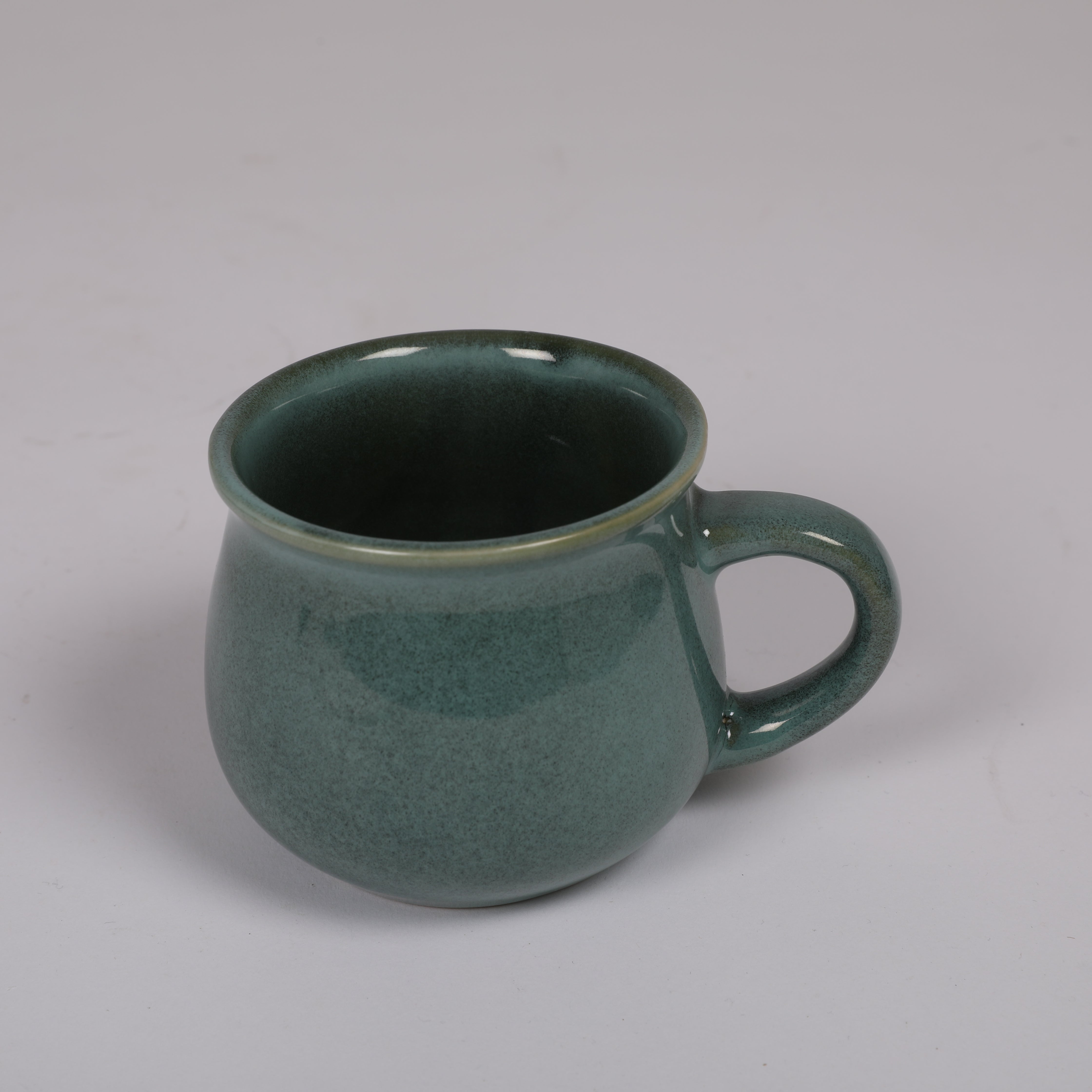 Living Essence Stoneware Mug Green 240ml Set of 2Pcs