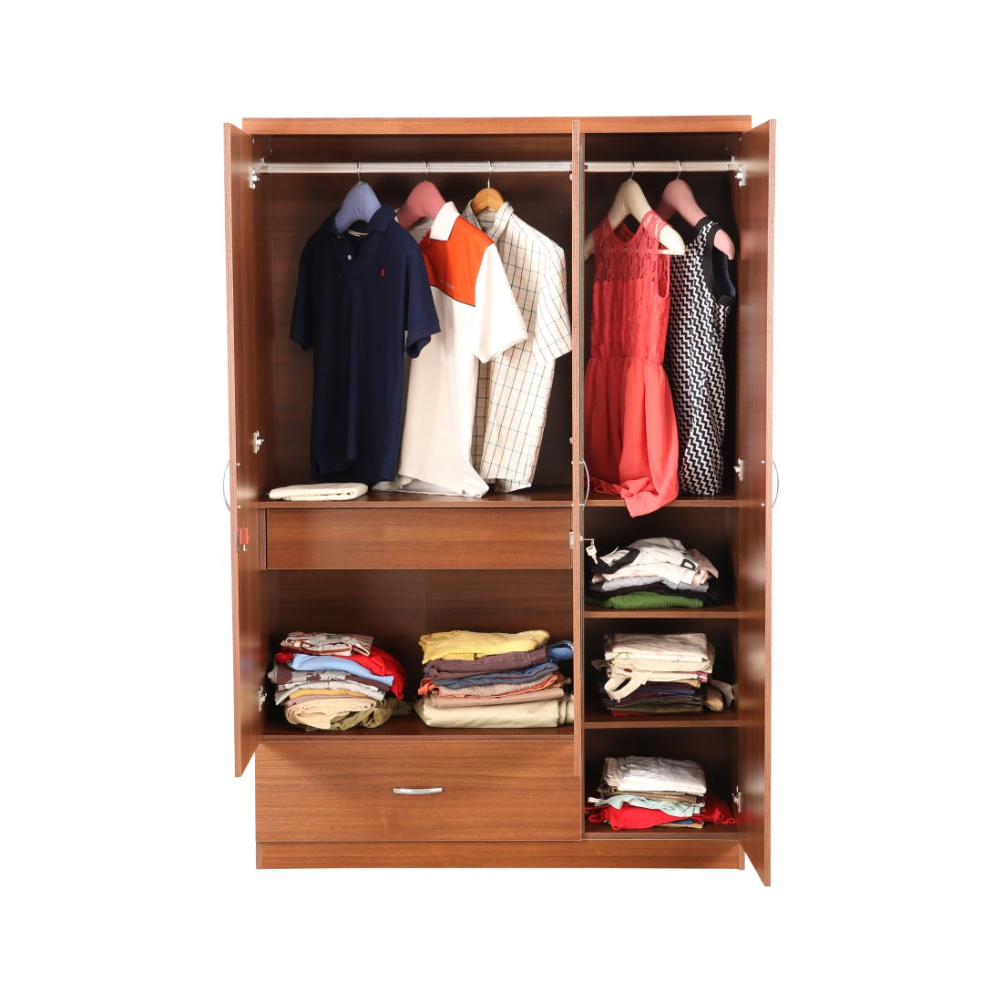 Ultima 3 door wardrobe in Walnut Colour