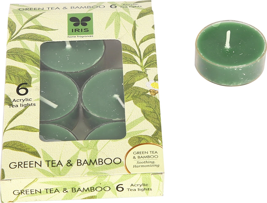 Tealight Candle Tealight in Green Bamboo Colour