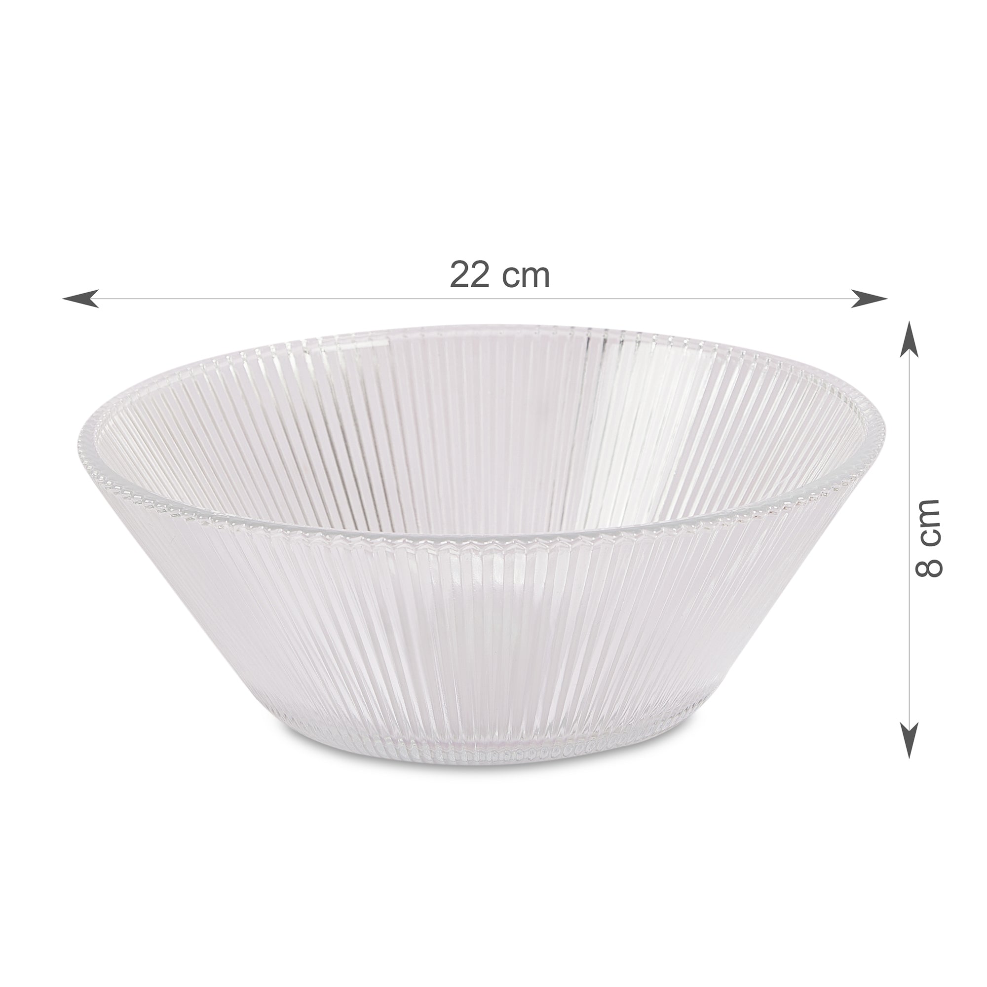 Sapphire  Pudding Bowl Set of 7 in Transparent Colour