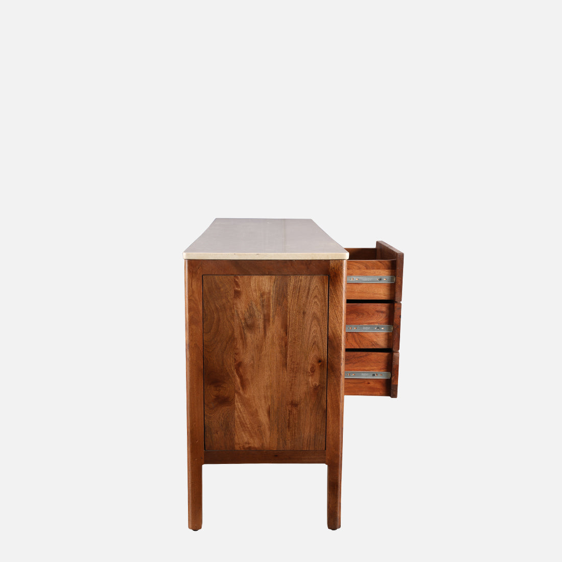 Siam Acacia Wood Two Door Sideboard in Honey Colour