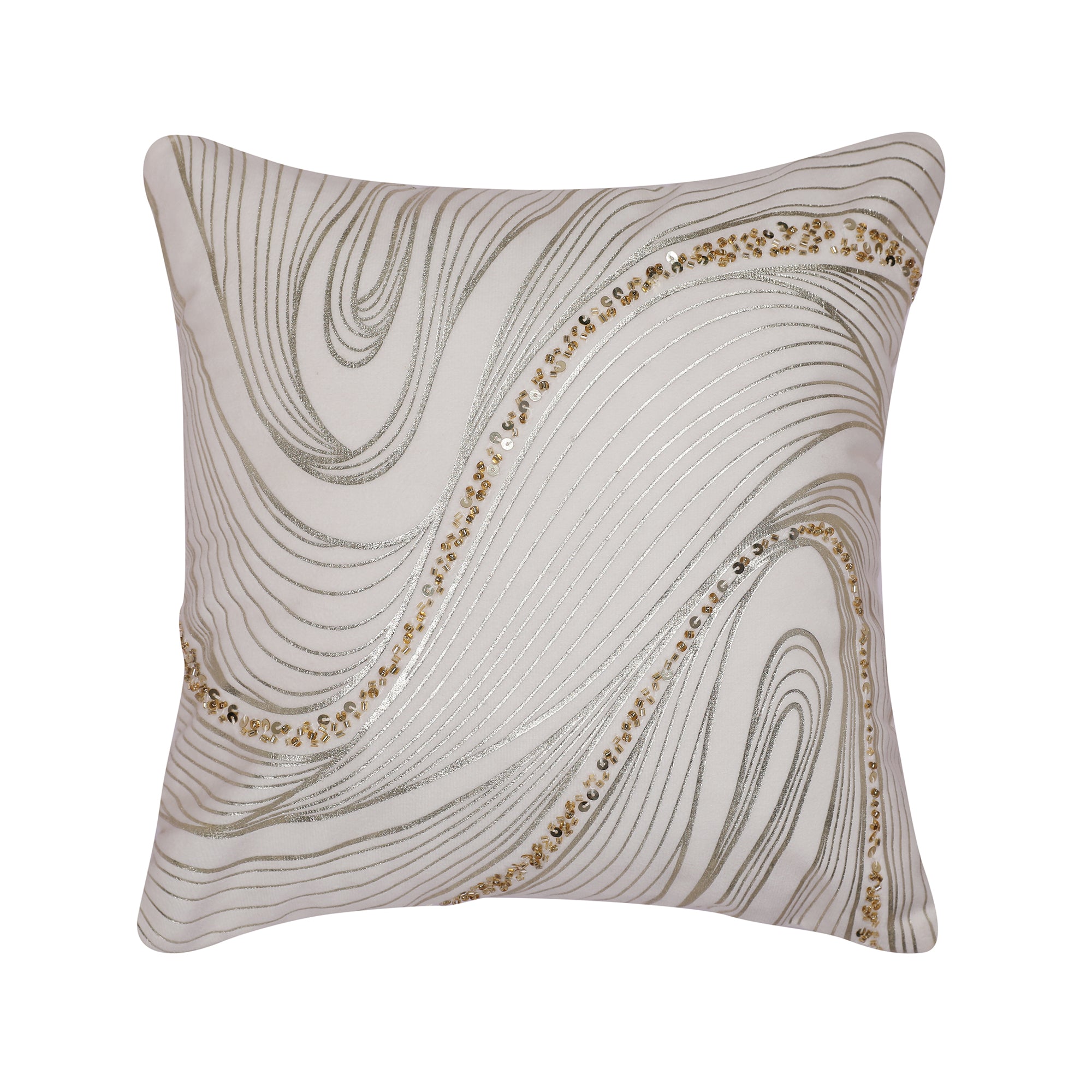 Swarna Cushion Cover White, 30x30cm