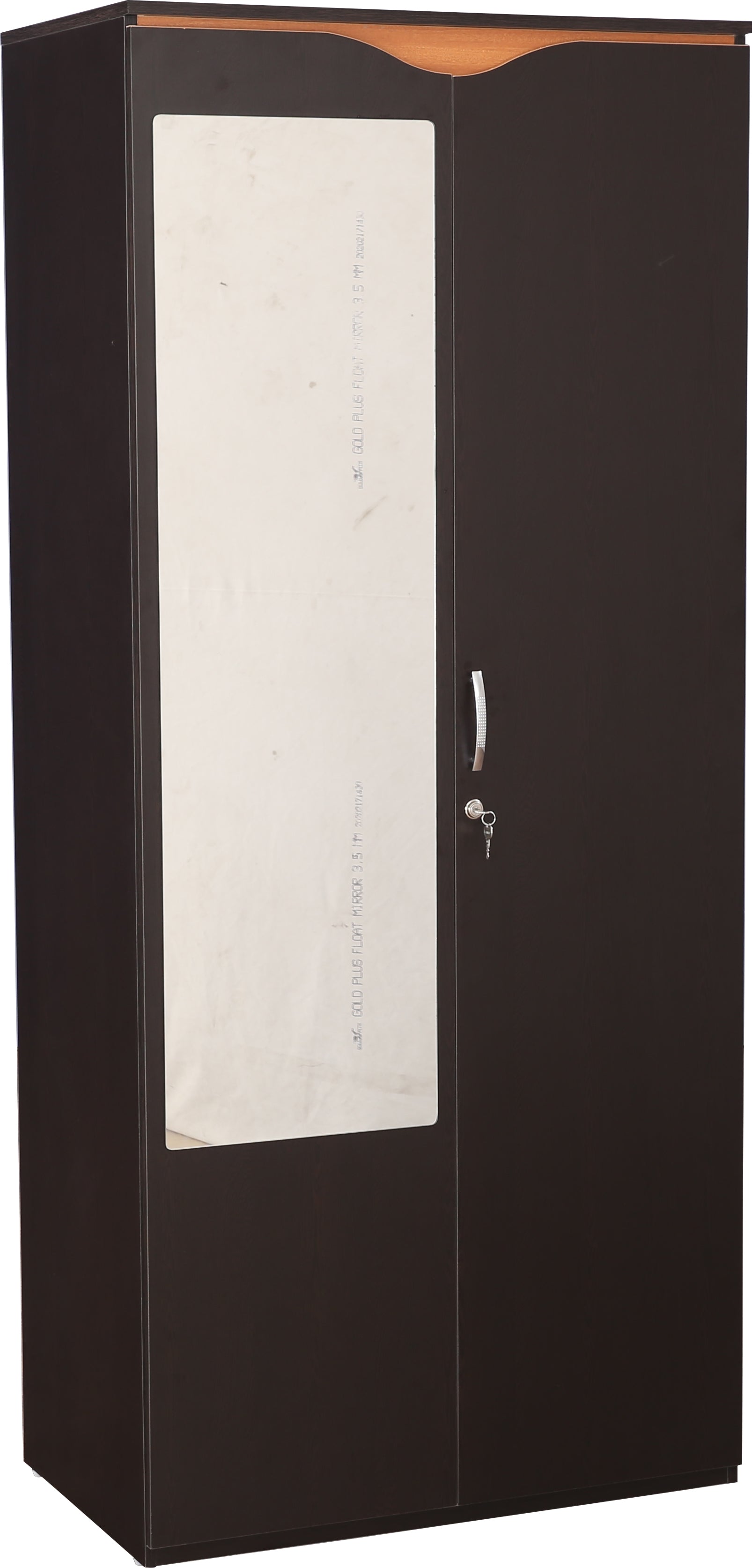 Swirl Two door Wardrobe in Wenge Colour