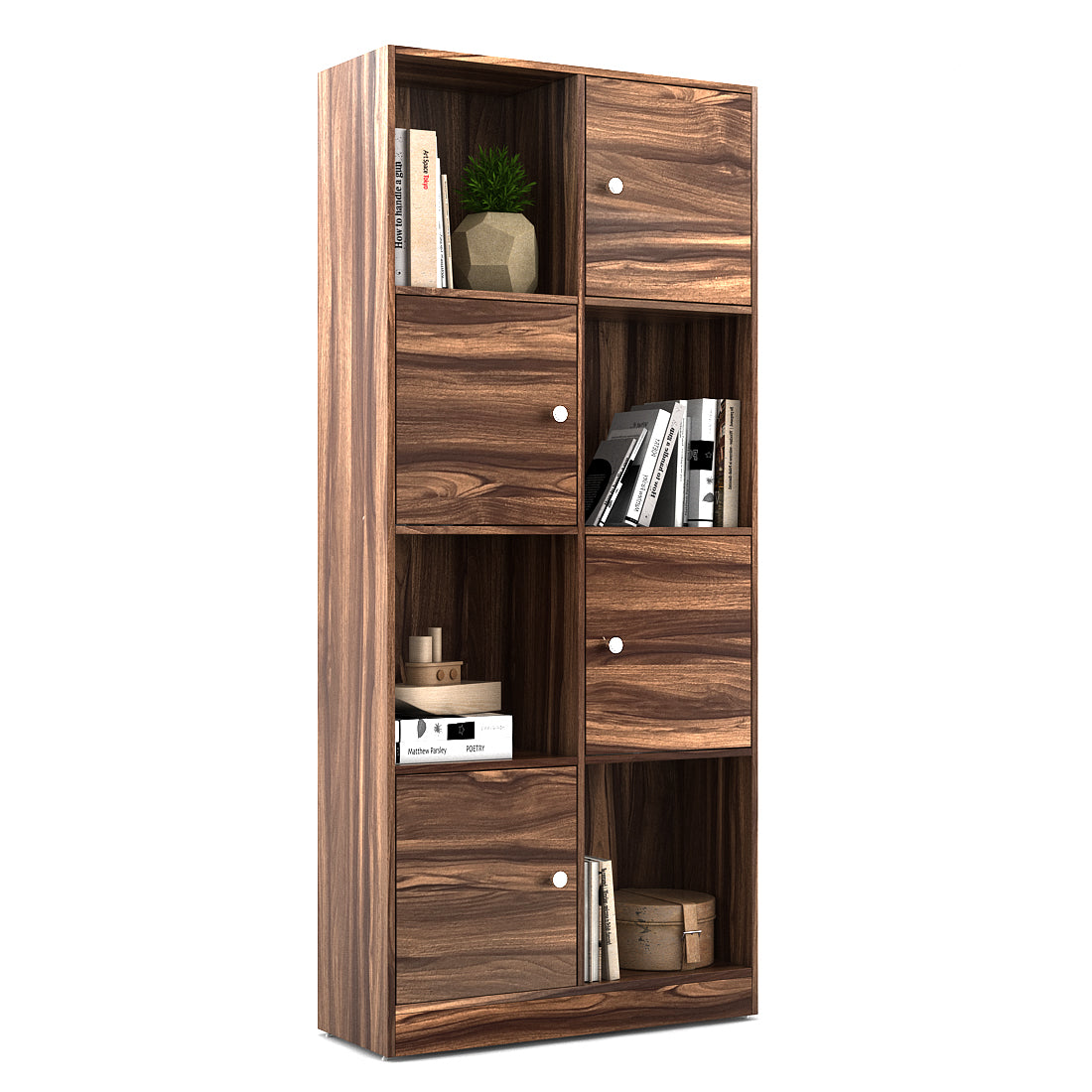 Matrix  Book Shelves in Asian Walnut Colour