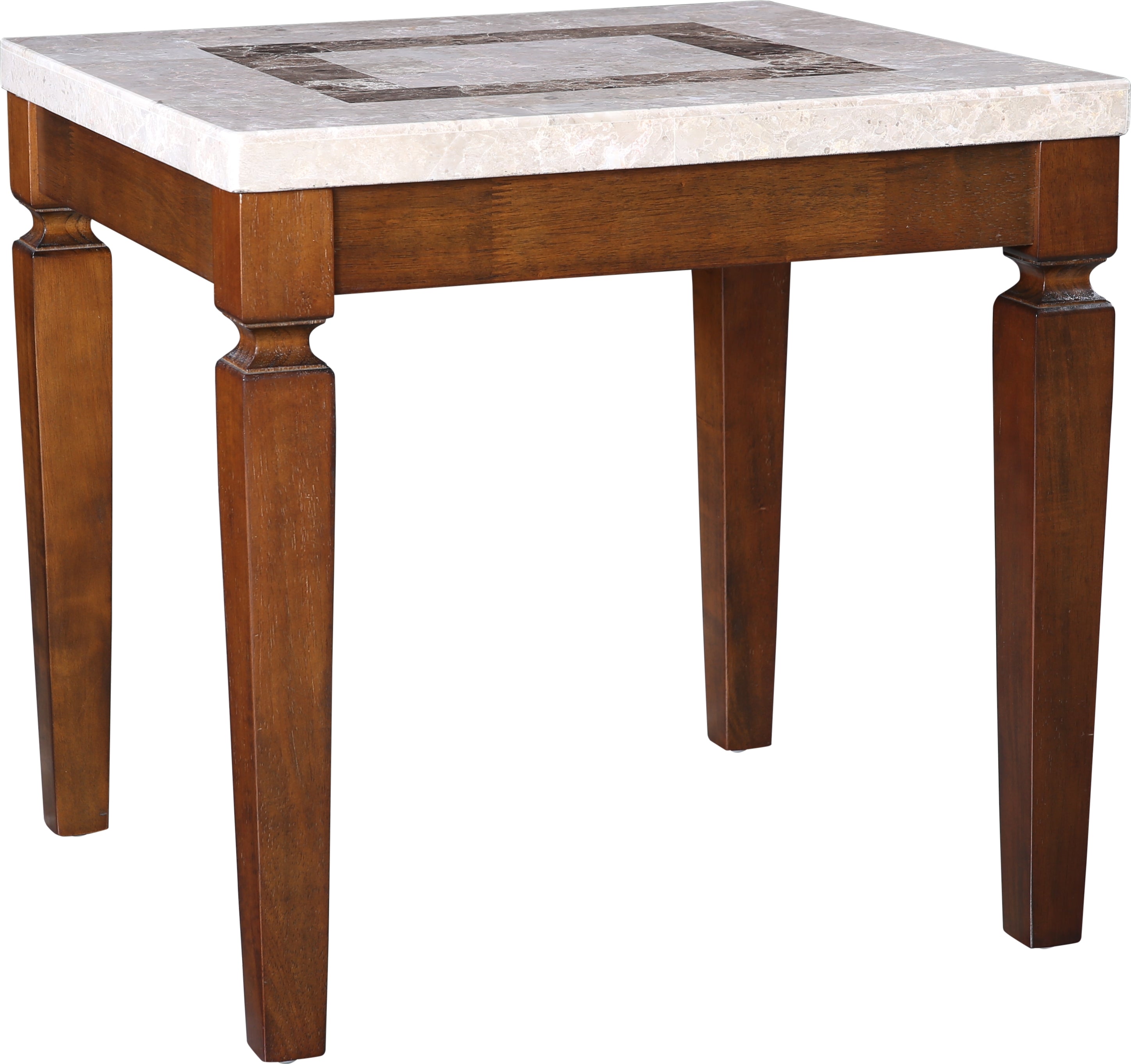 Bliss Marble Top Side Table in Beige Colour
