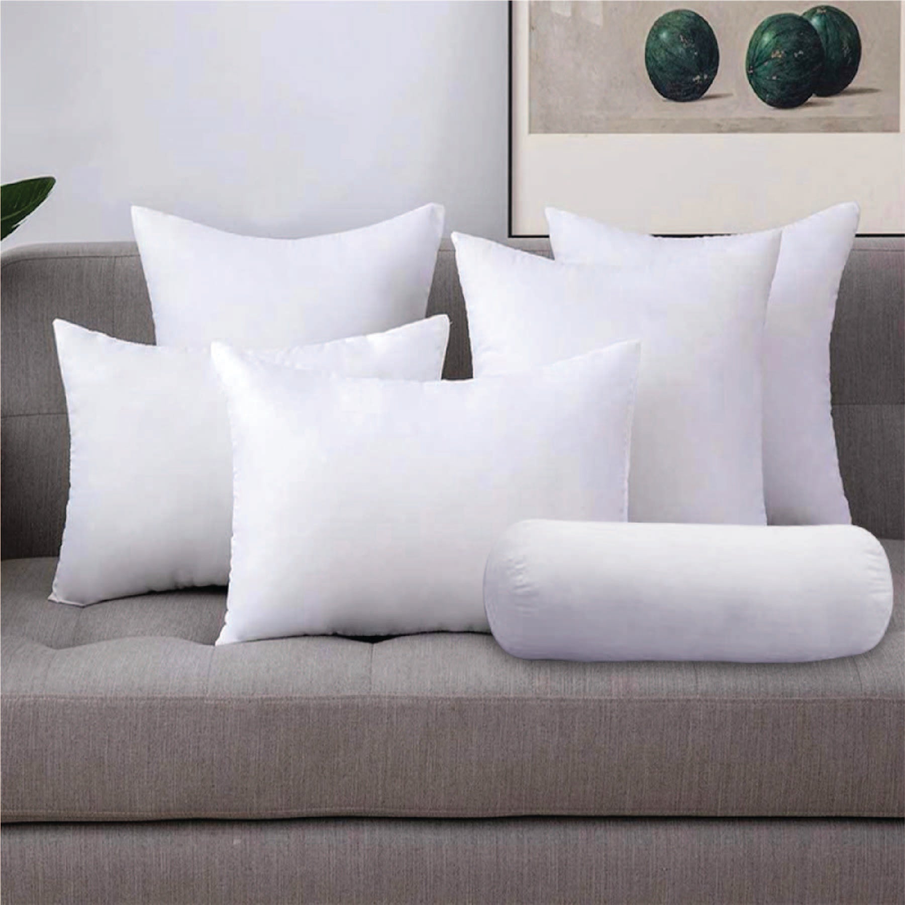 Stylo Cushion Filler 40X40 Cm in White Colour