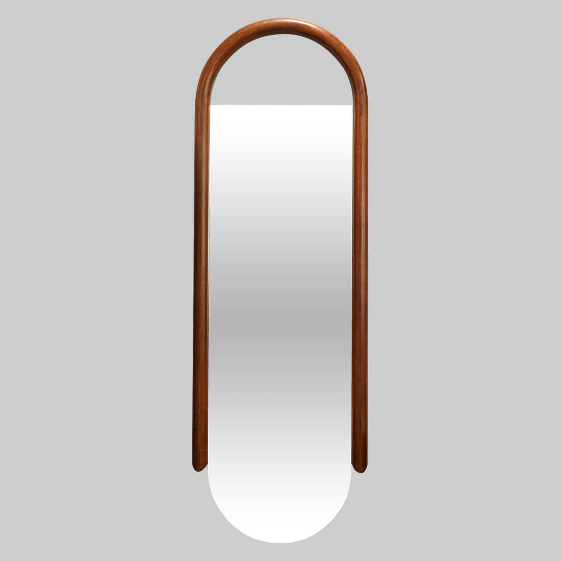 Serenity  Accent Mirror in Walnut Colour