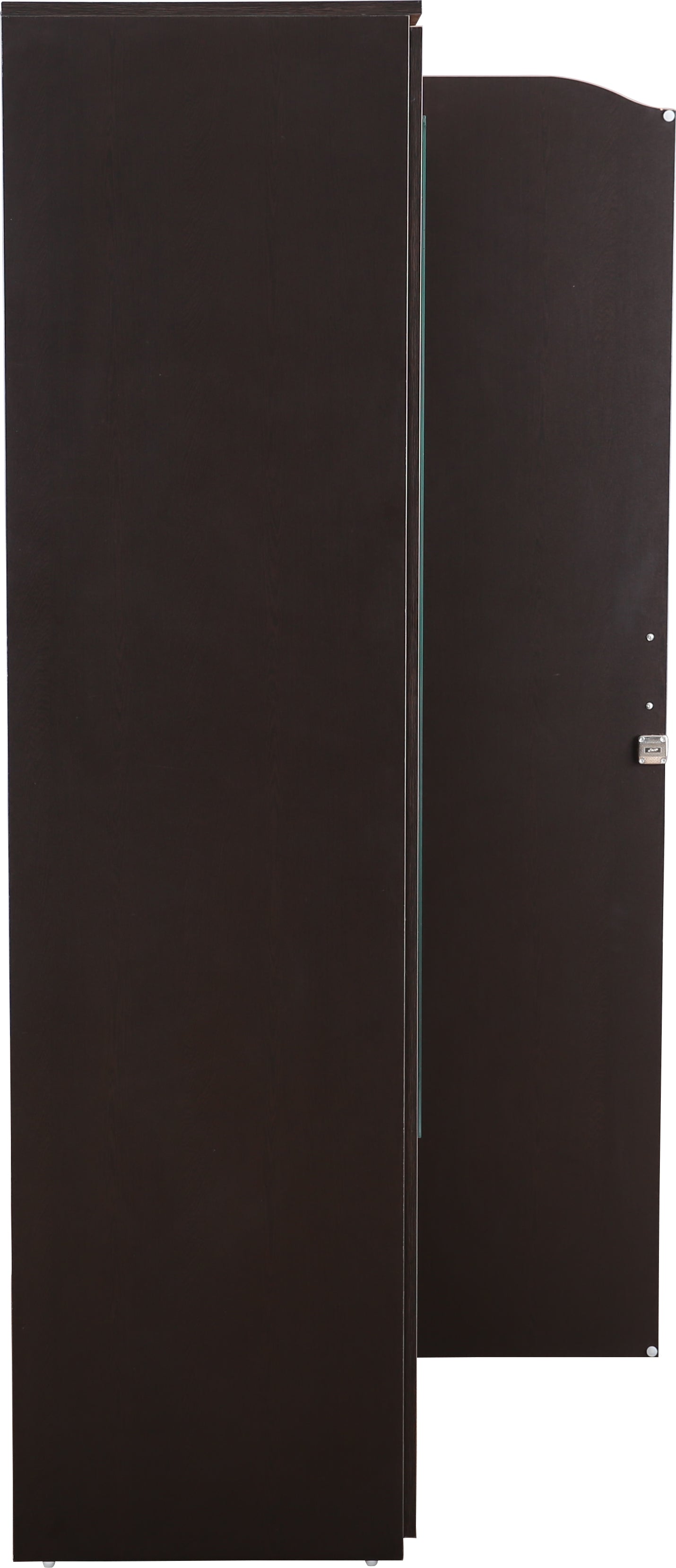 Swirl Two door Wardrobe in Wenge Colour
