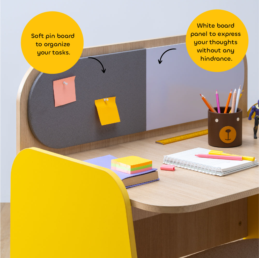 Rockstar  Study Desk in Yellow Colour