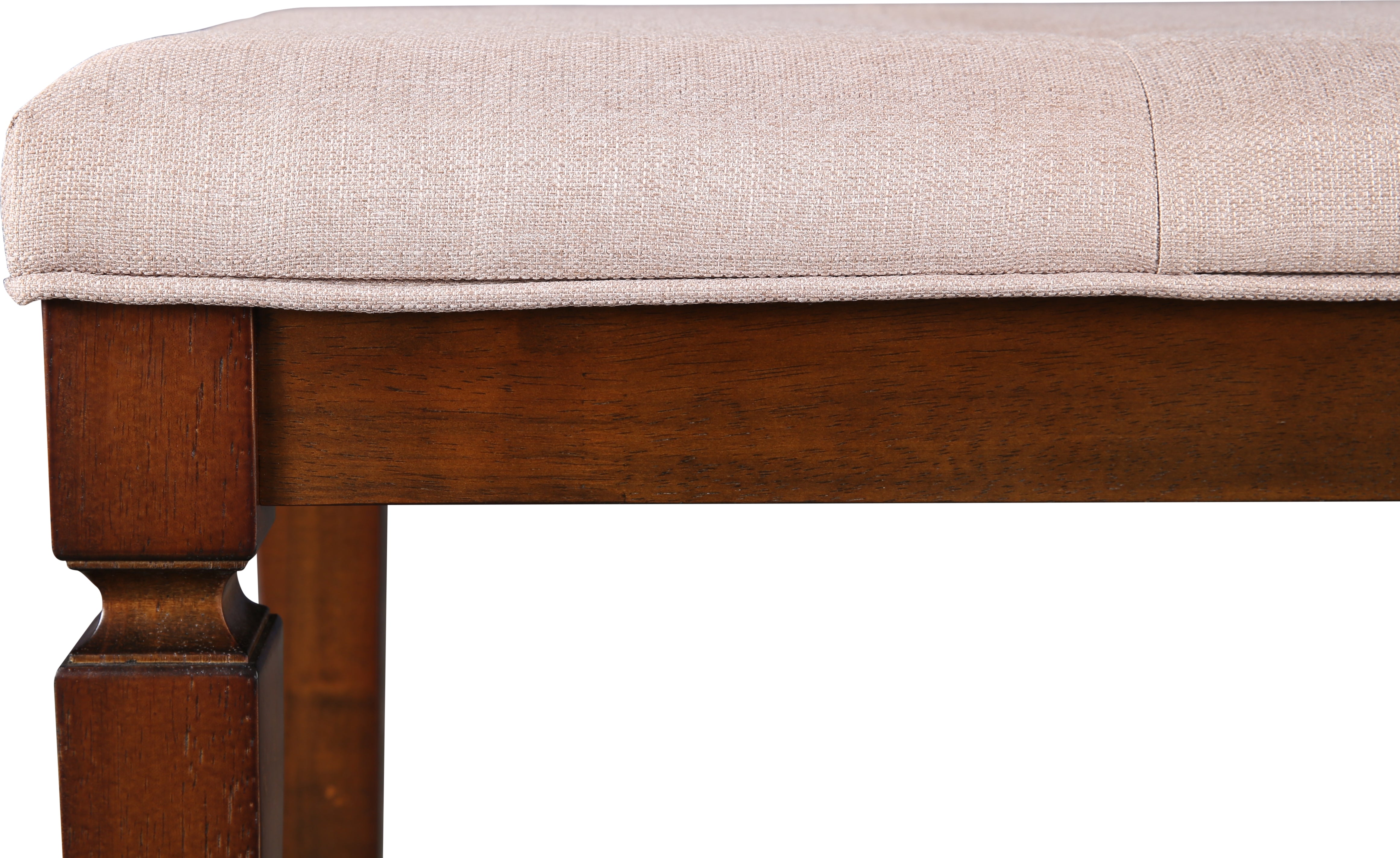 Bliss Marble Top 6 Seater Set with Bench with Inlay in Beige Colour