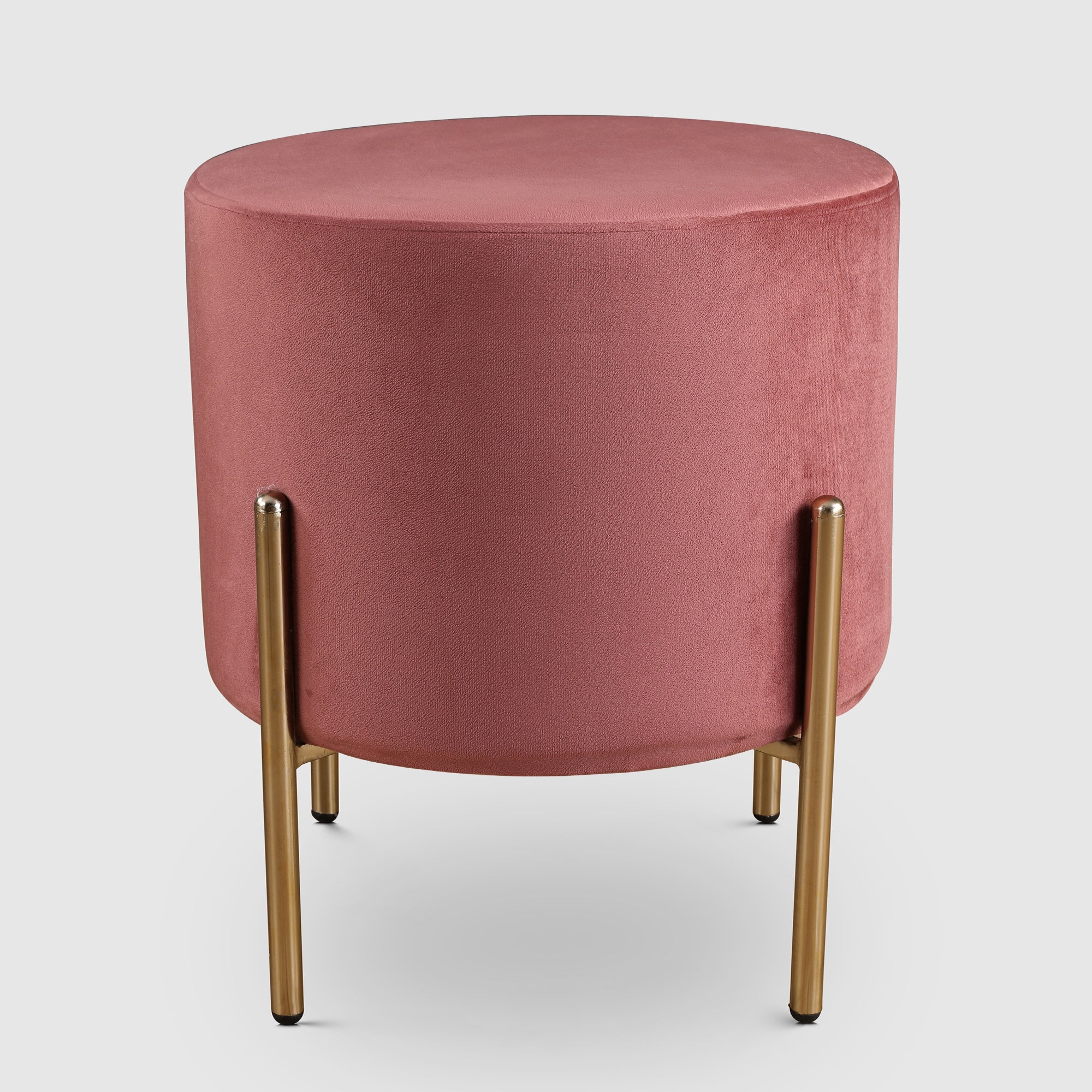 Elysia Fabric Ottomans in Blush Colour