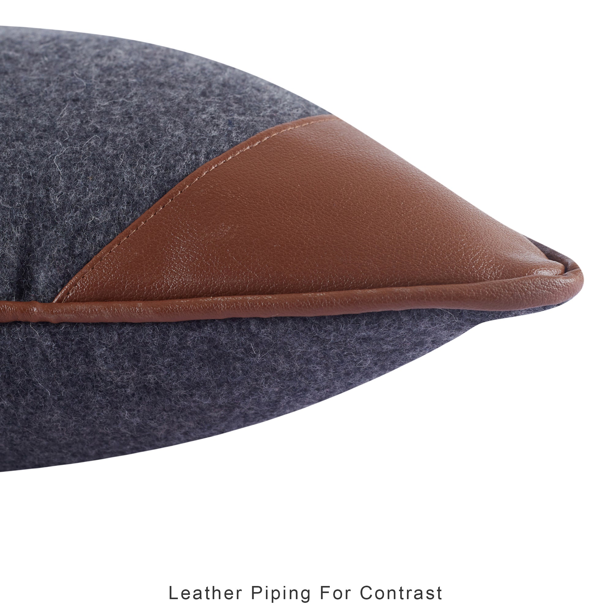 Luxe Living  Felt Cushion Cover 40x40 Cm in Charcoal Colour