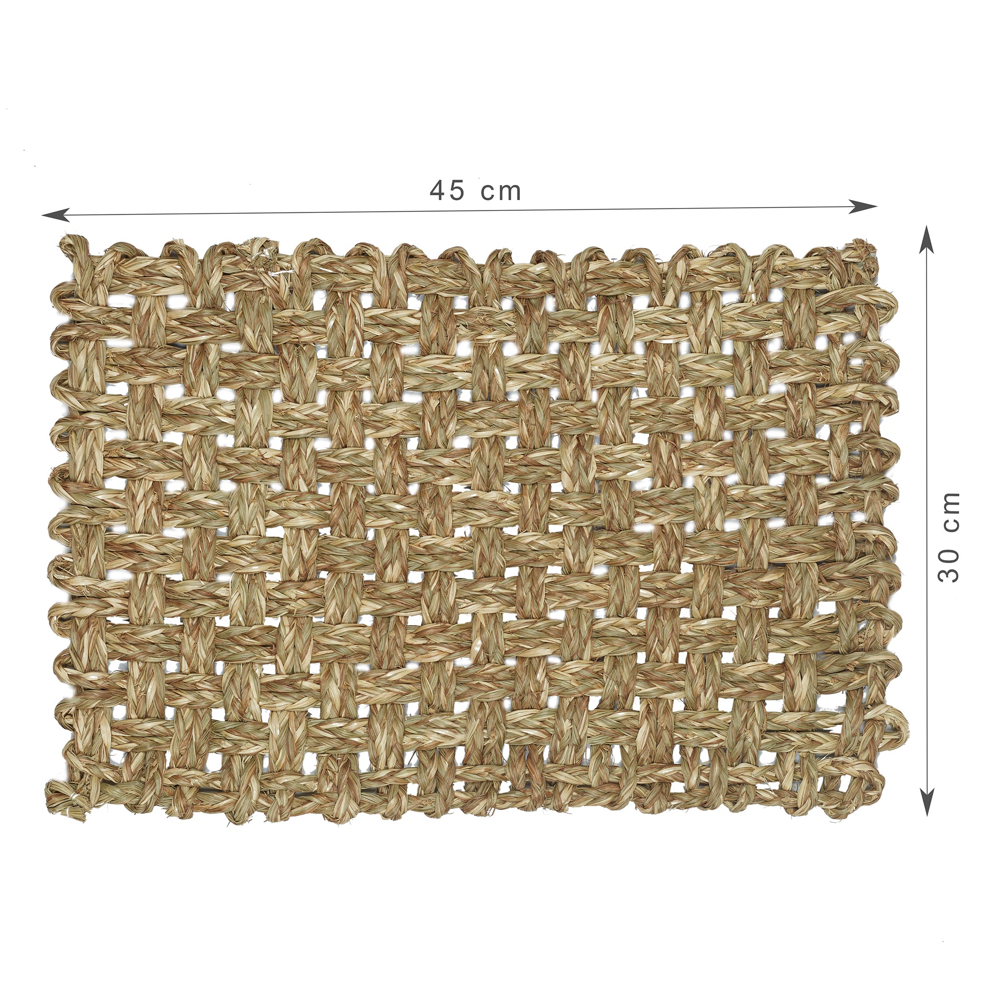 Ebony Handmade Seagrass Placemat 30x45 Cm in Natural Colour