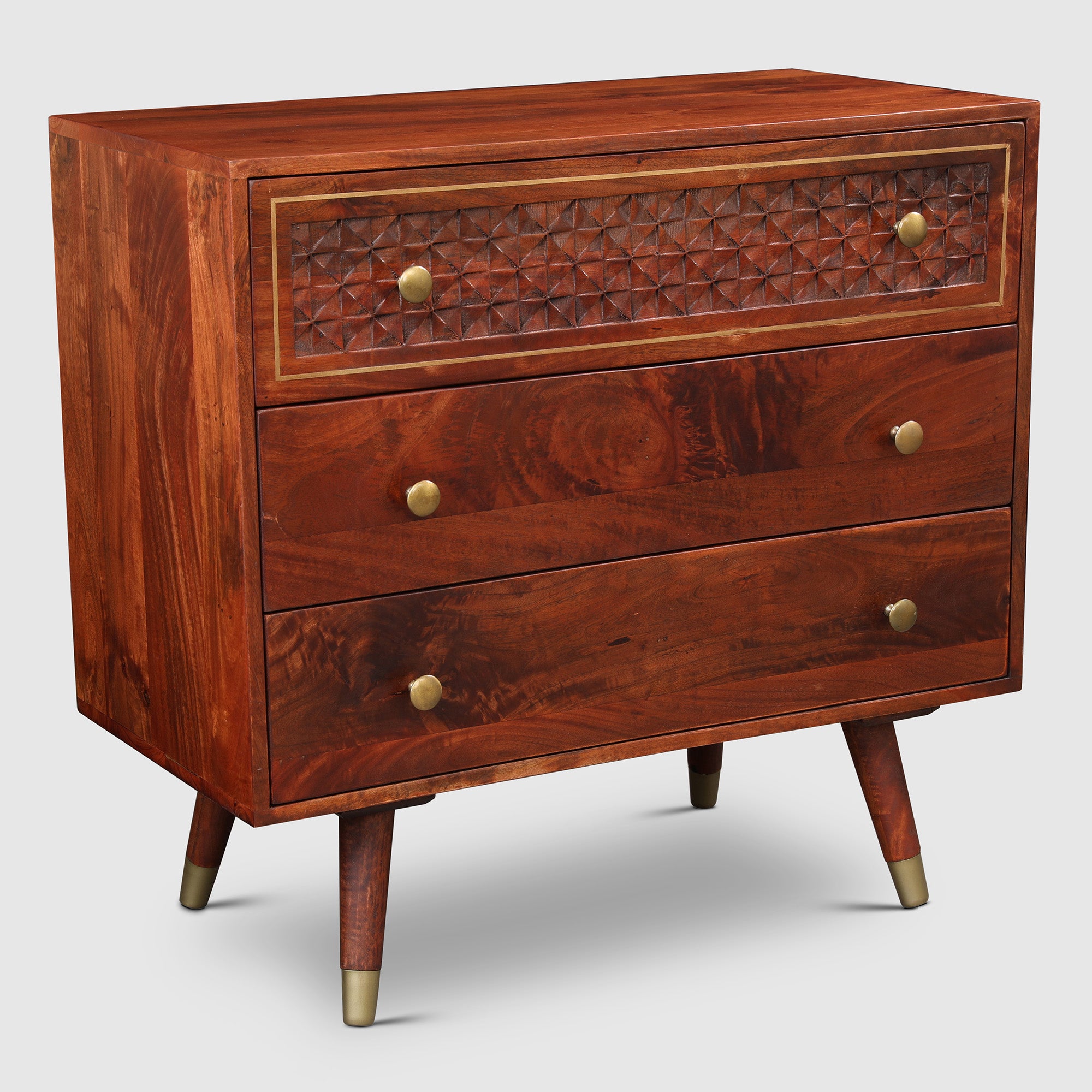 Phoolkari Chest Of Drawers in Honey Finish Colour