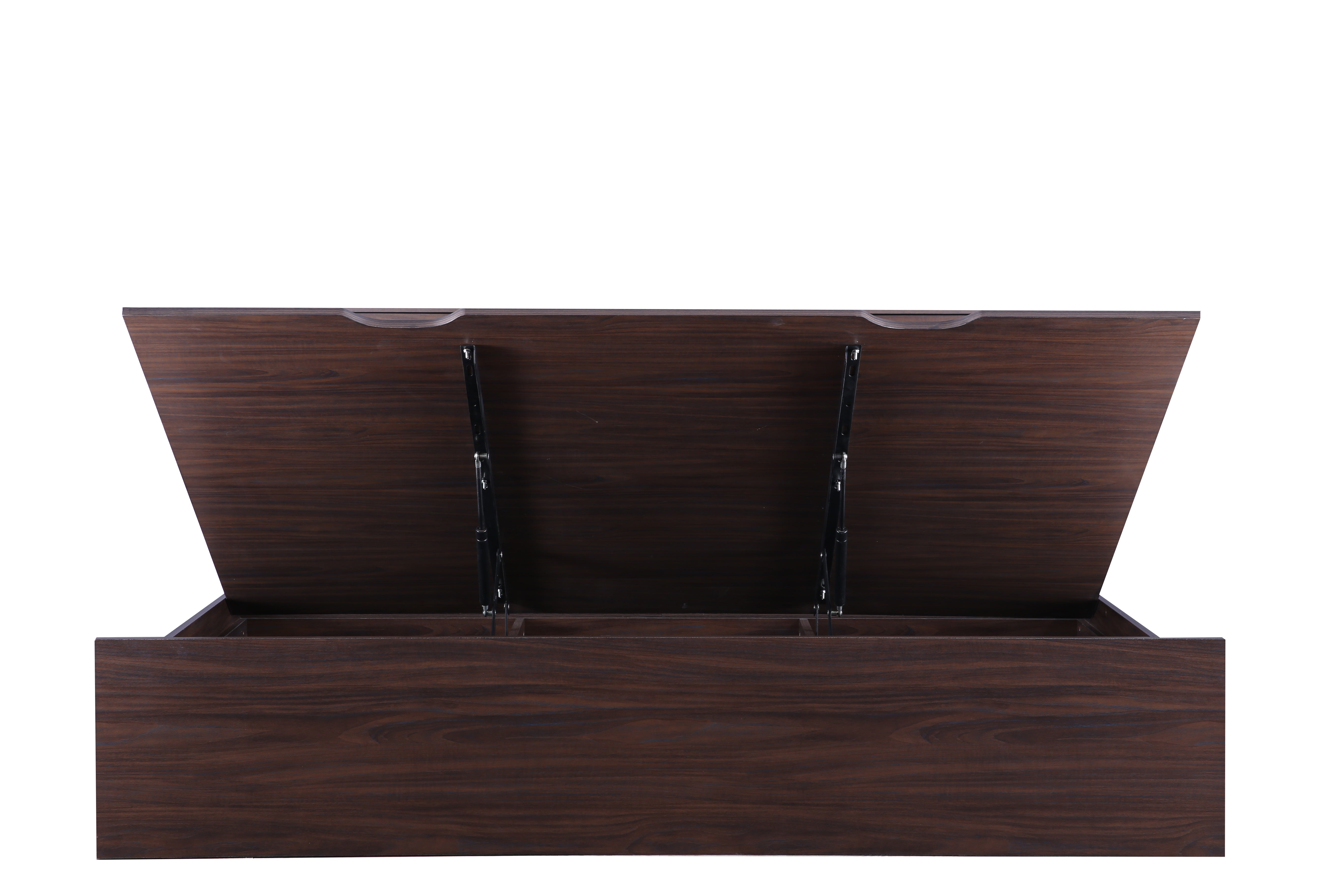 Bolton King Bed with Hydraulic storage in Walnut Colour