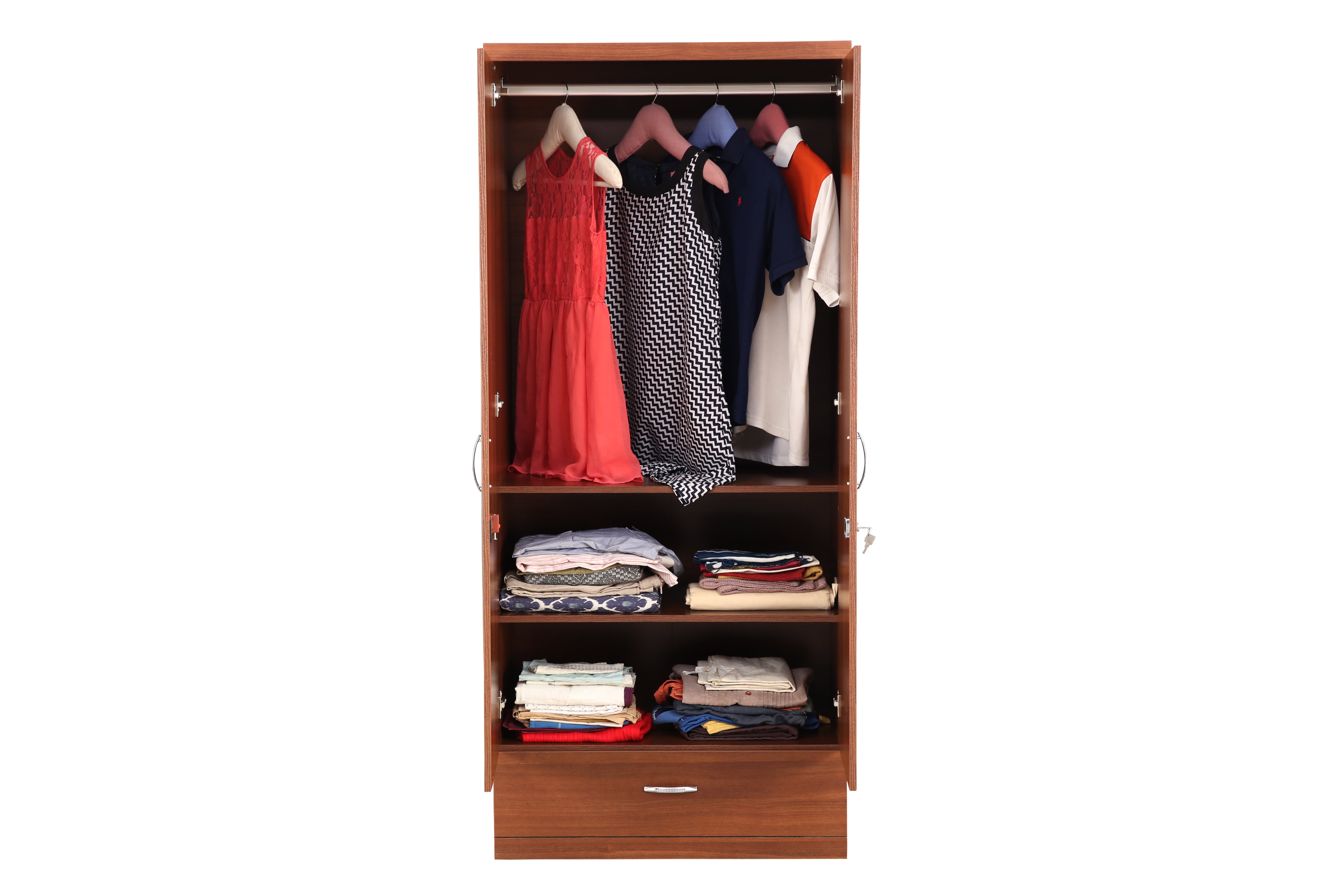 Ultima 2 door wardrobe in Walnut Colour