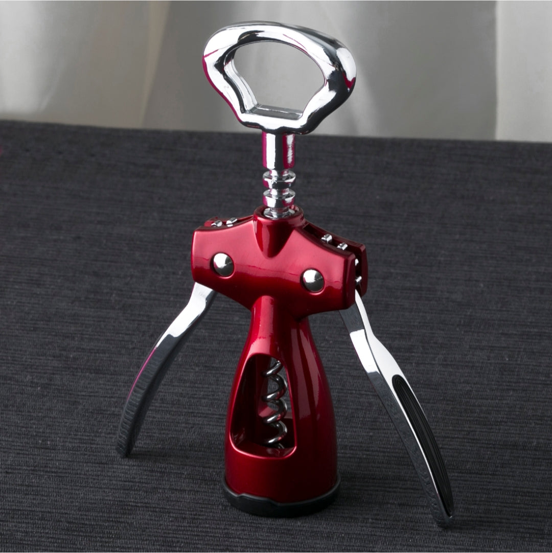 Wine Cork Screw (Wing) Stainless steel Wine Cork Screw in Red Colour