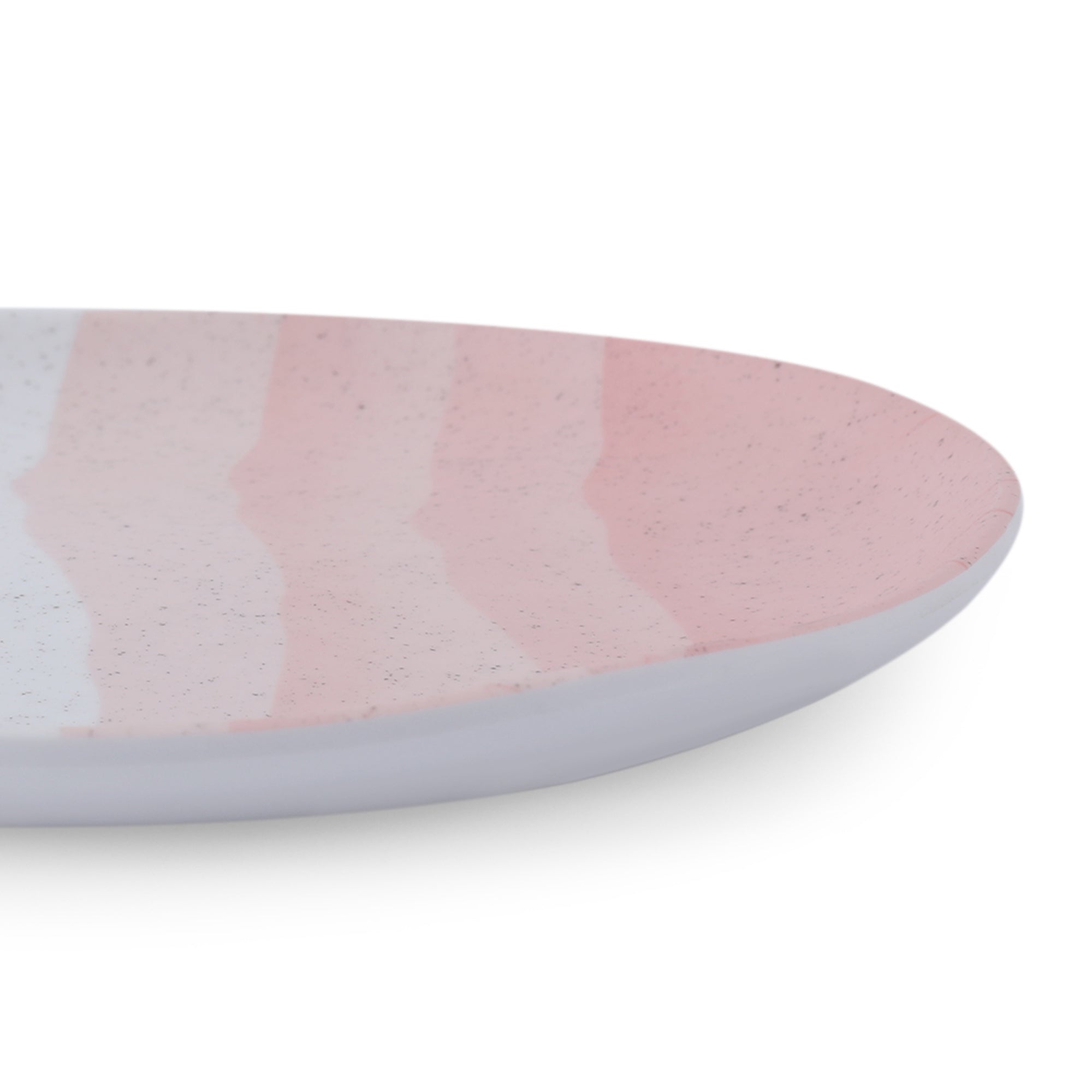 Emilia Melamine Speckles Small Plate in Pink Colour