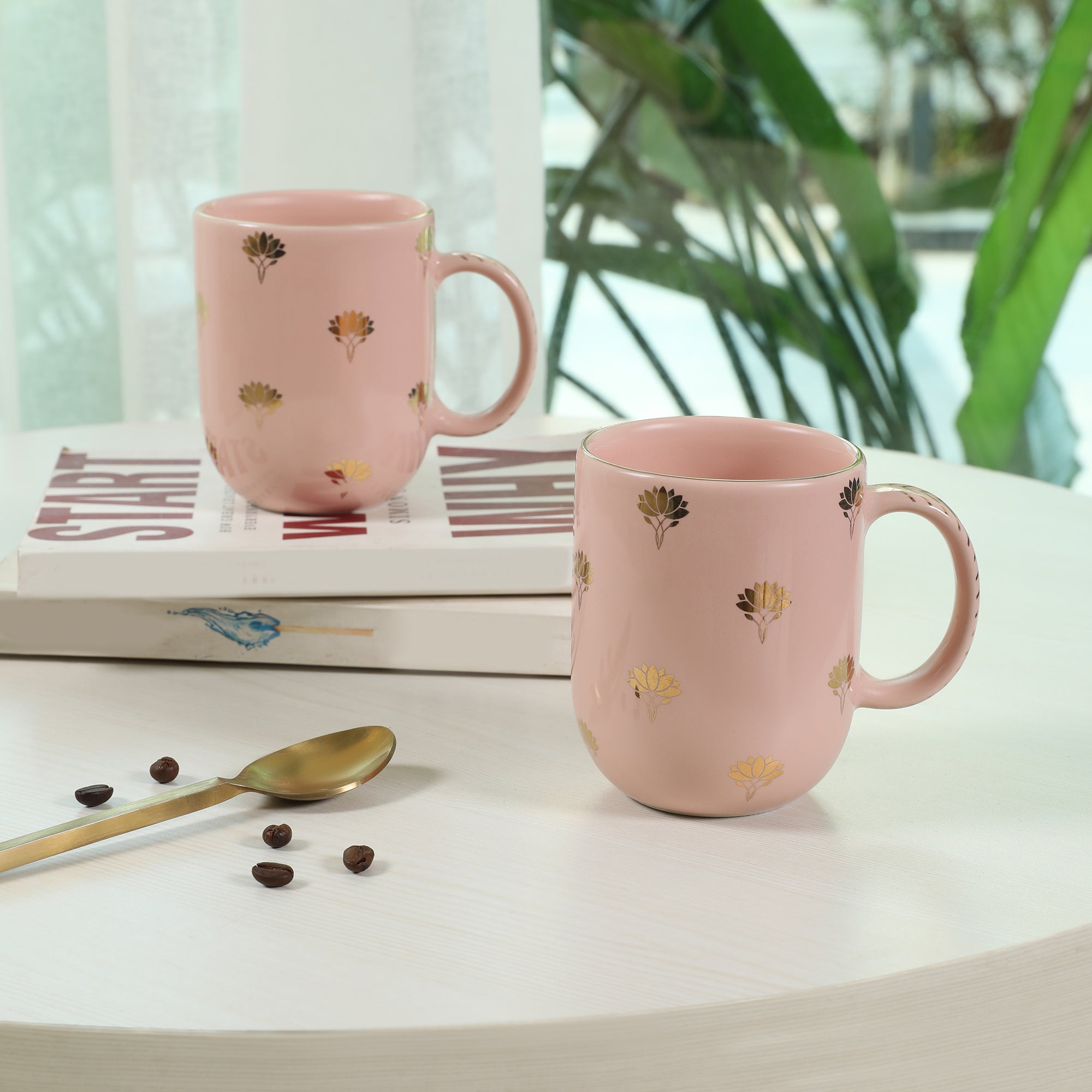 Living Essence Vanya Coffee Mug Set of 2Pcs
