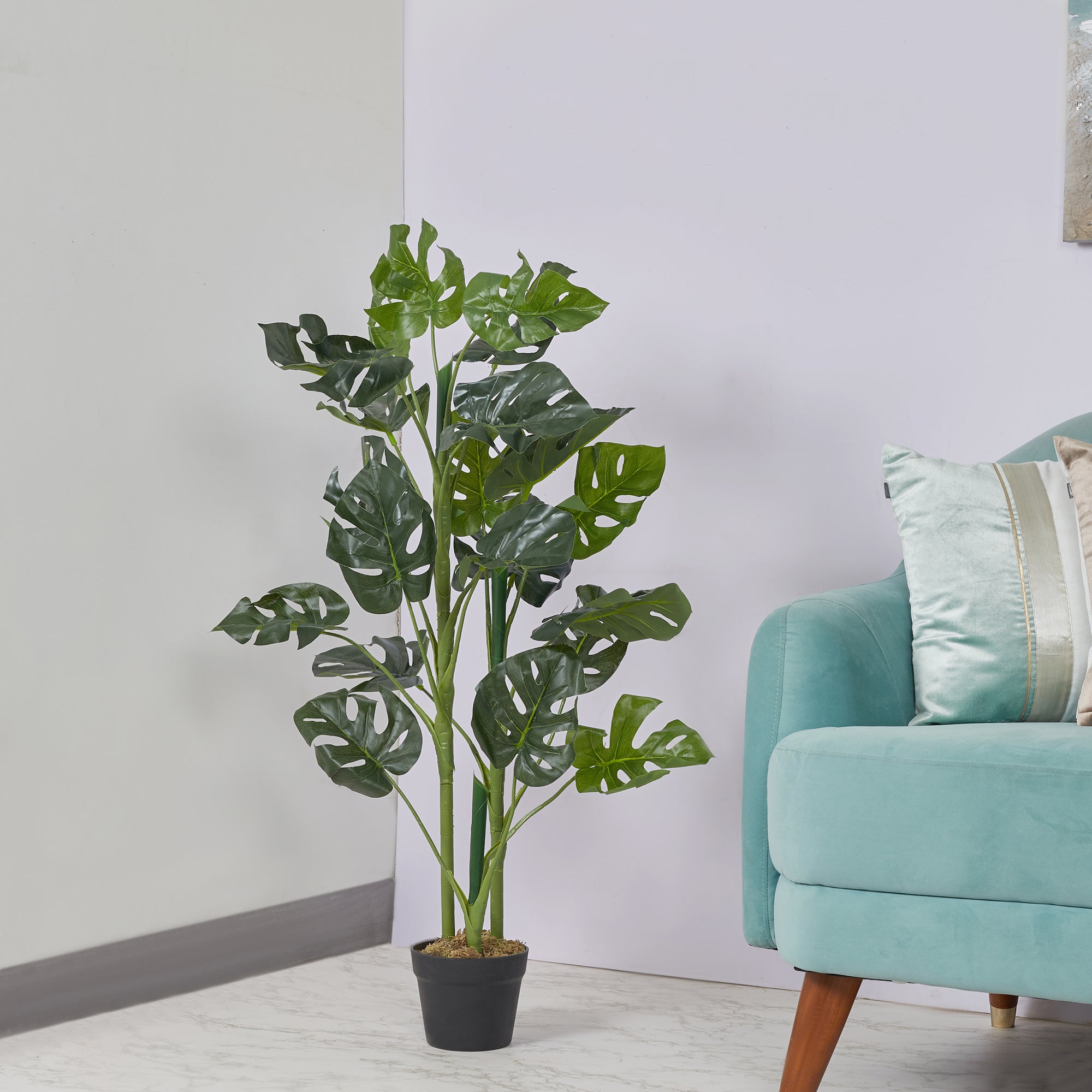 Ilana Artificial Monstera Potted Plant 120Cm in Green Colour