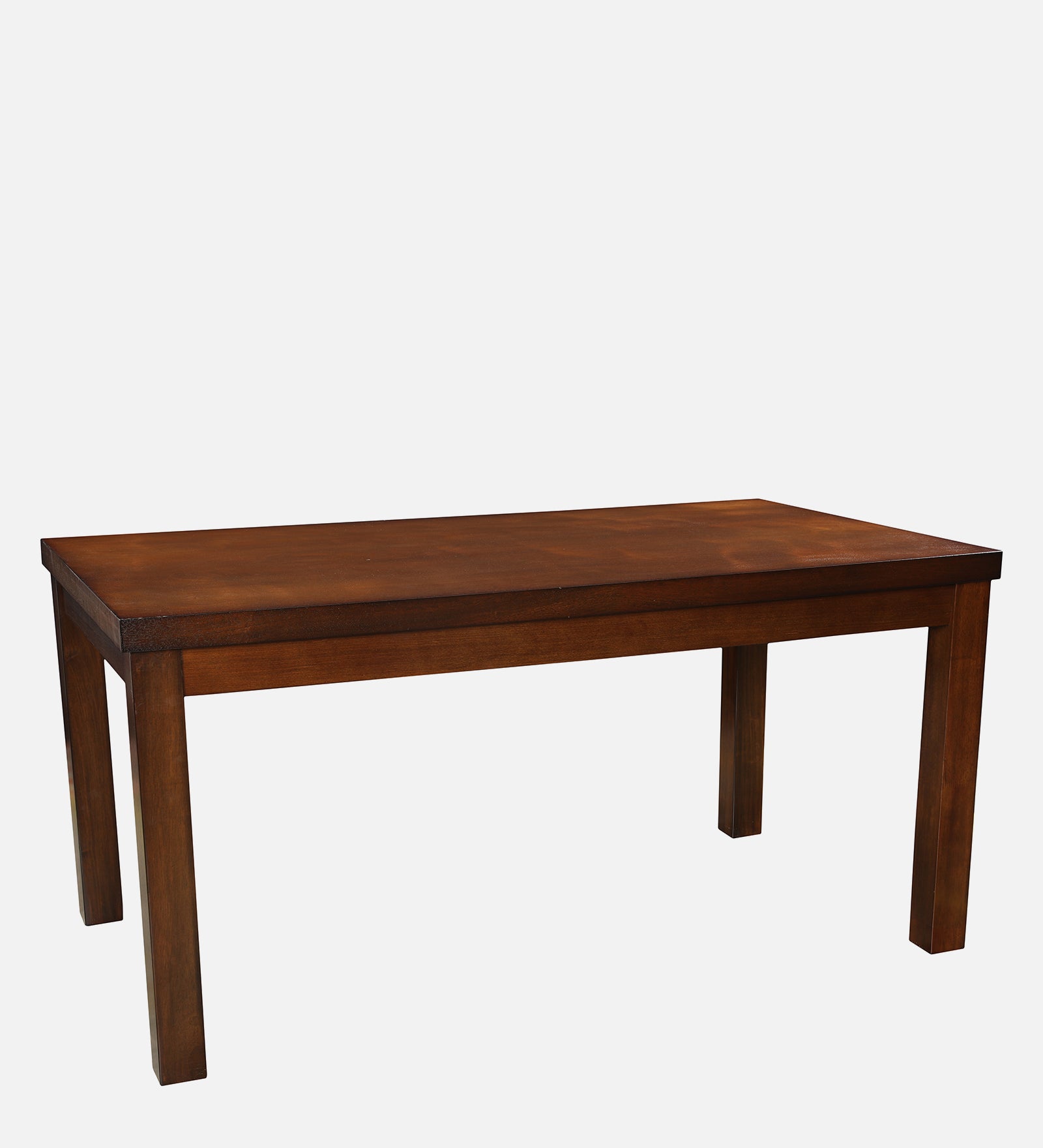 Shore Rubber Wood Six Seater Dining Table in Rio Brown Colour