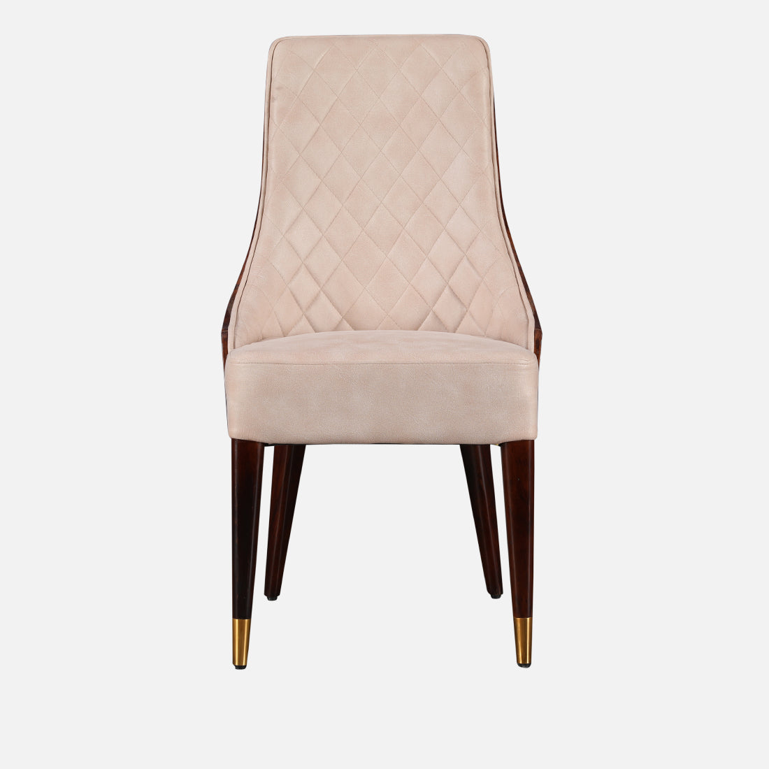 Delphine Dining Chair Set of 2 in Walnut Colour