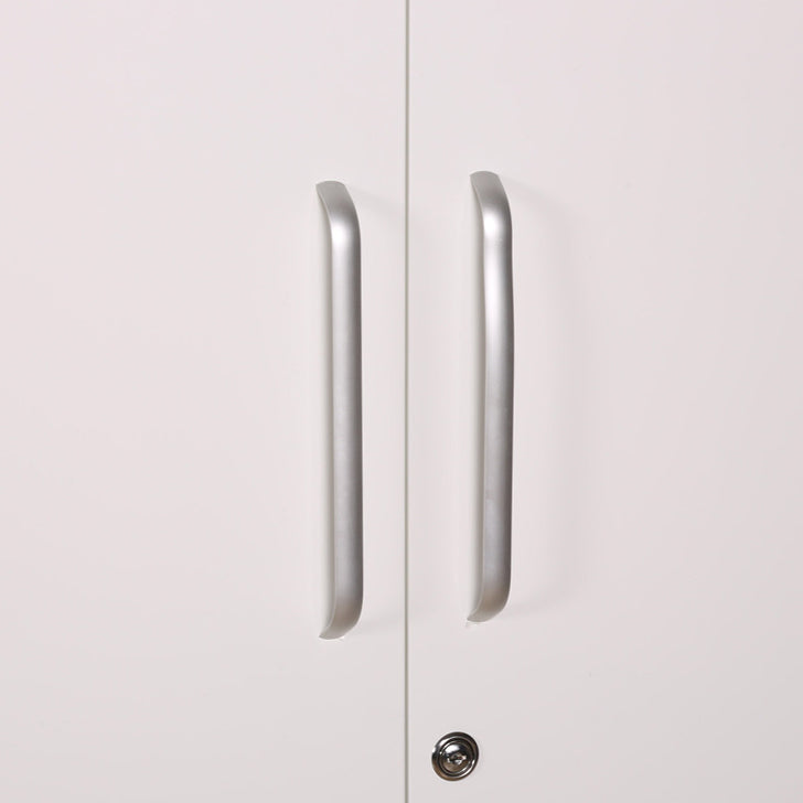 Ambra Two Door Wardrobe in White & Larch Colour
