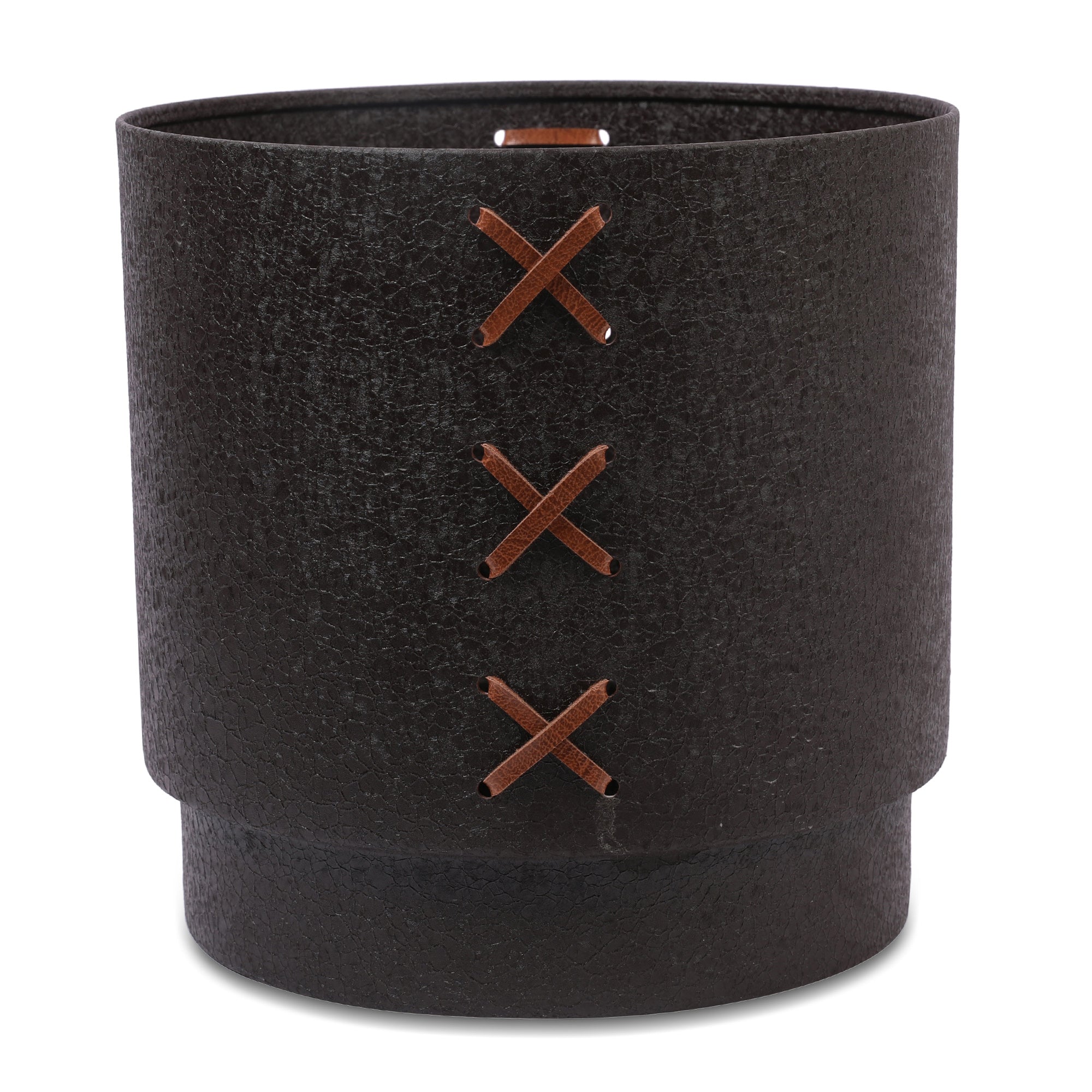Cosmos Metal Planter 22 cm in Brown Colour