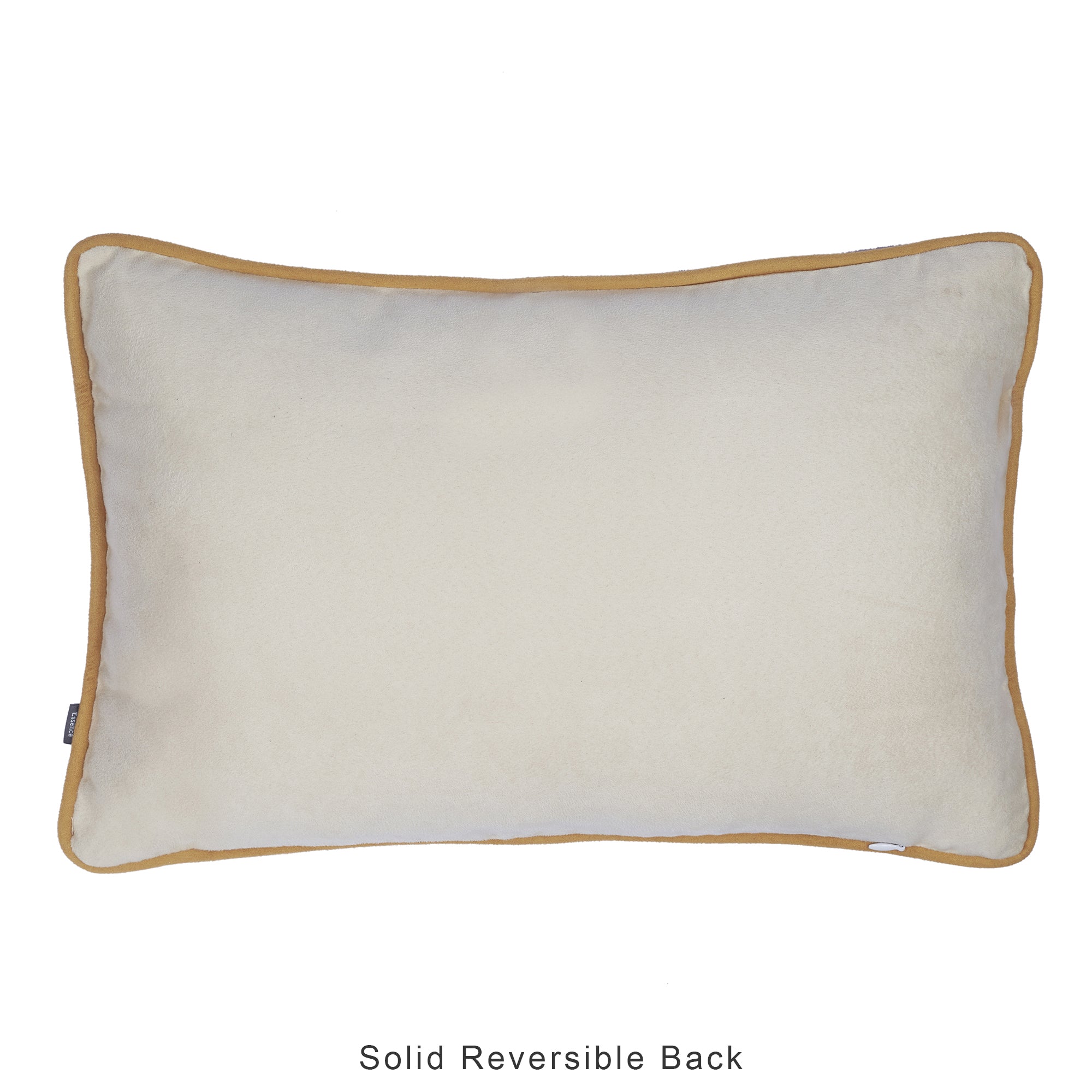 Nora Shades  Reversible Solid Cushion Cover 30X45 Cm in Mustard Colour