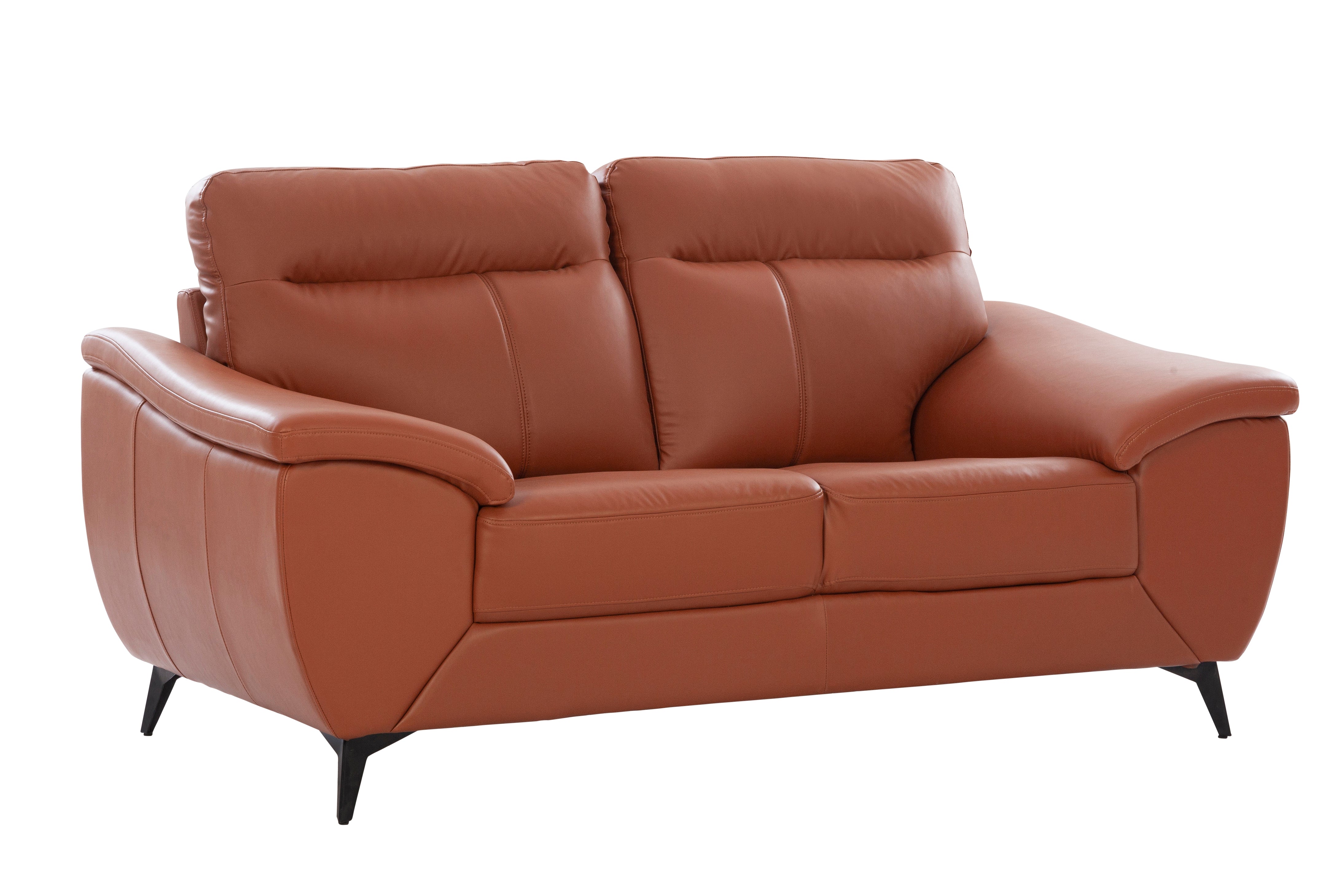 Genova Letherette 2 Seater Sofa in Tan Colour