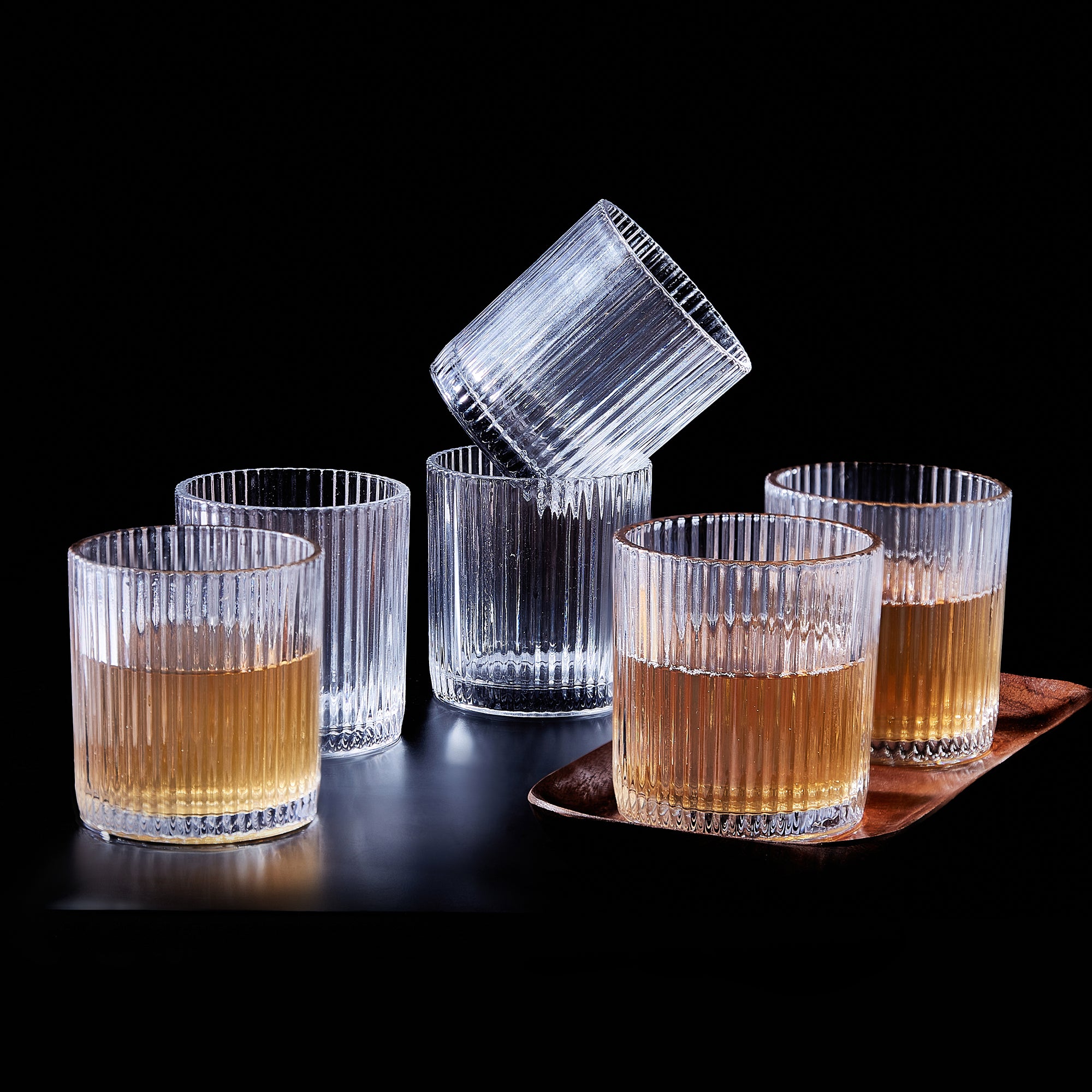 Sapphire  Whisky Glass Set of 6 in Transparent Colour