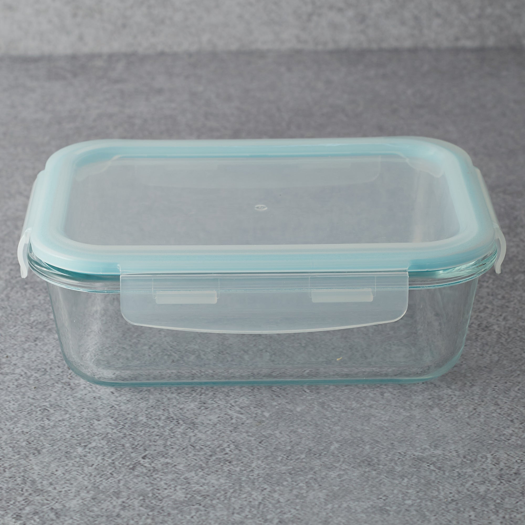 Robust Glass Rectangle Container with PP Lid 1050ML in Transparent Colour