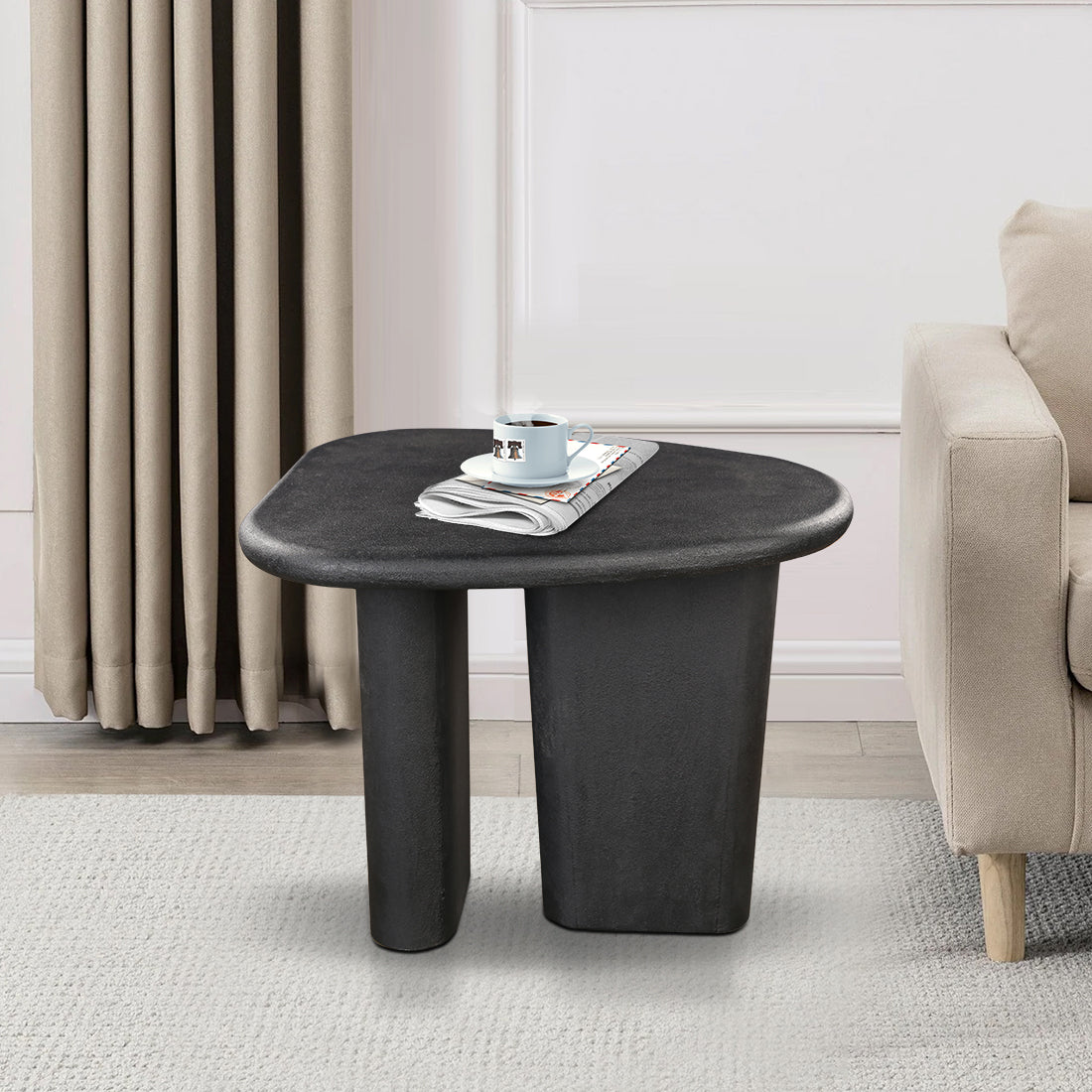 Jett  Side Table in Black Colour