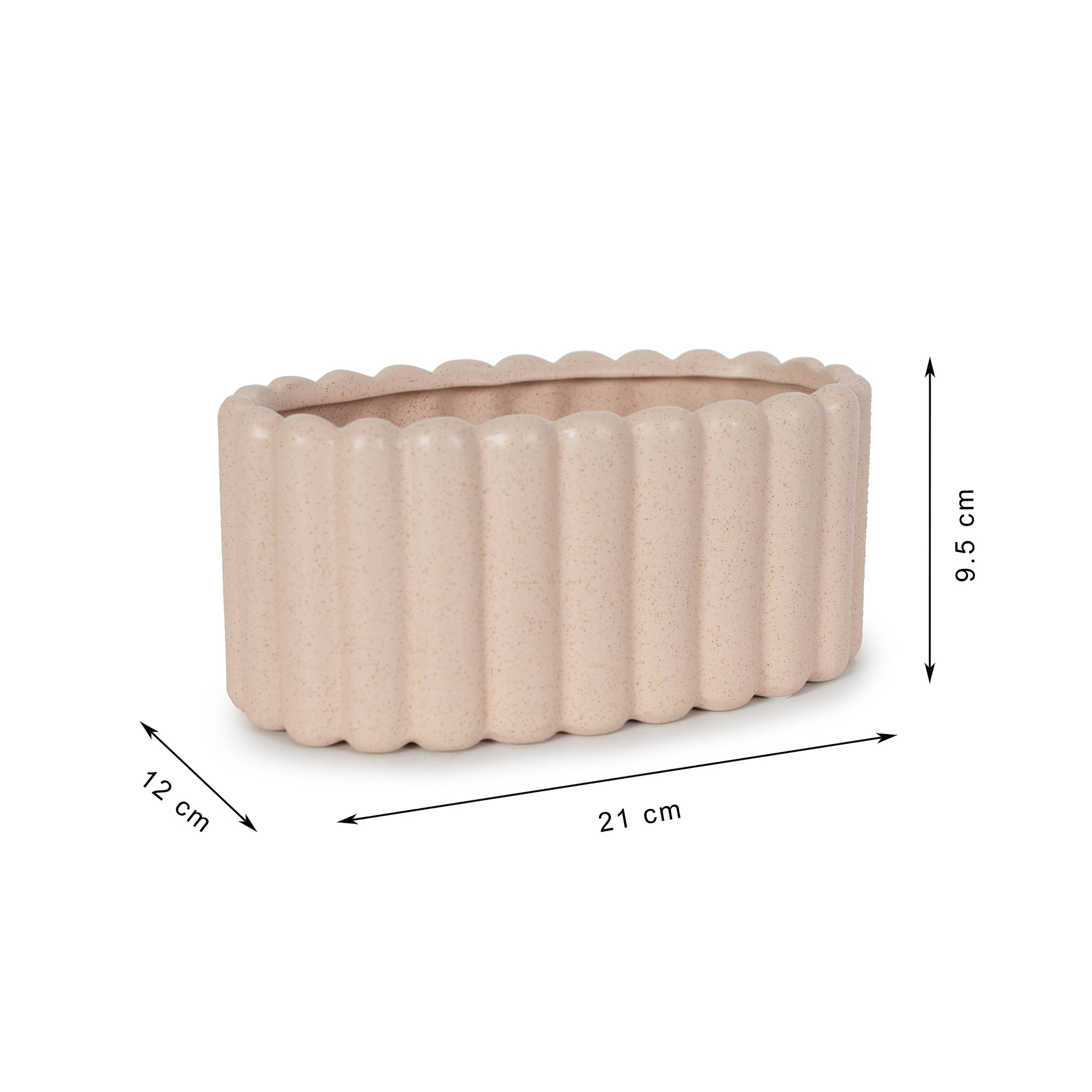 Silk Route Ceramic Planter 10Cm in Pink Colour